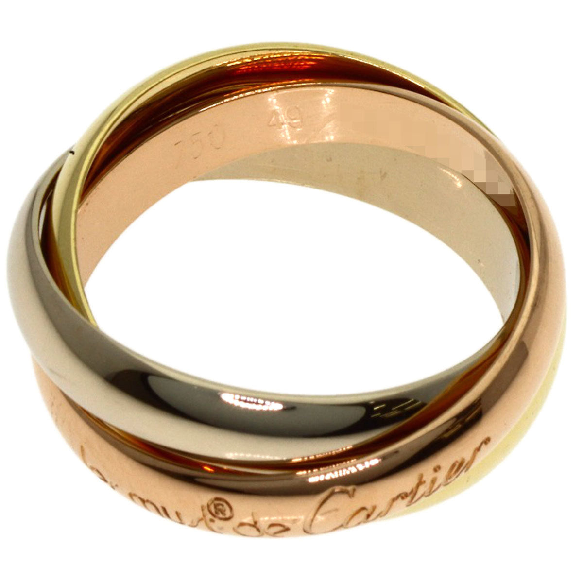 Cartier Trinity Yellow Gold (18K) Pink Gold (18K) White Gold (18K) Band Ring (Pre-Owned)