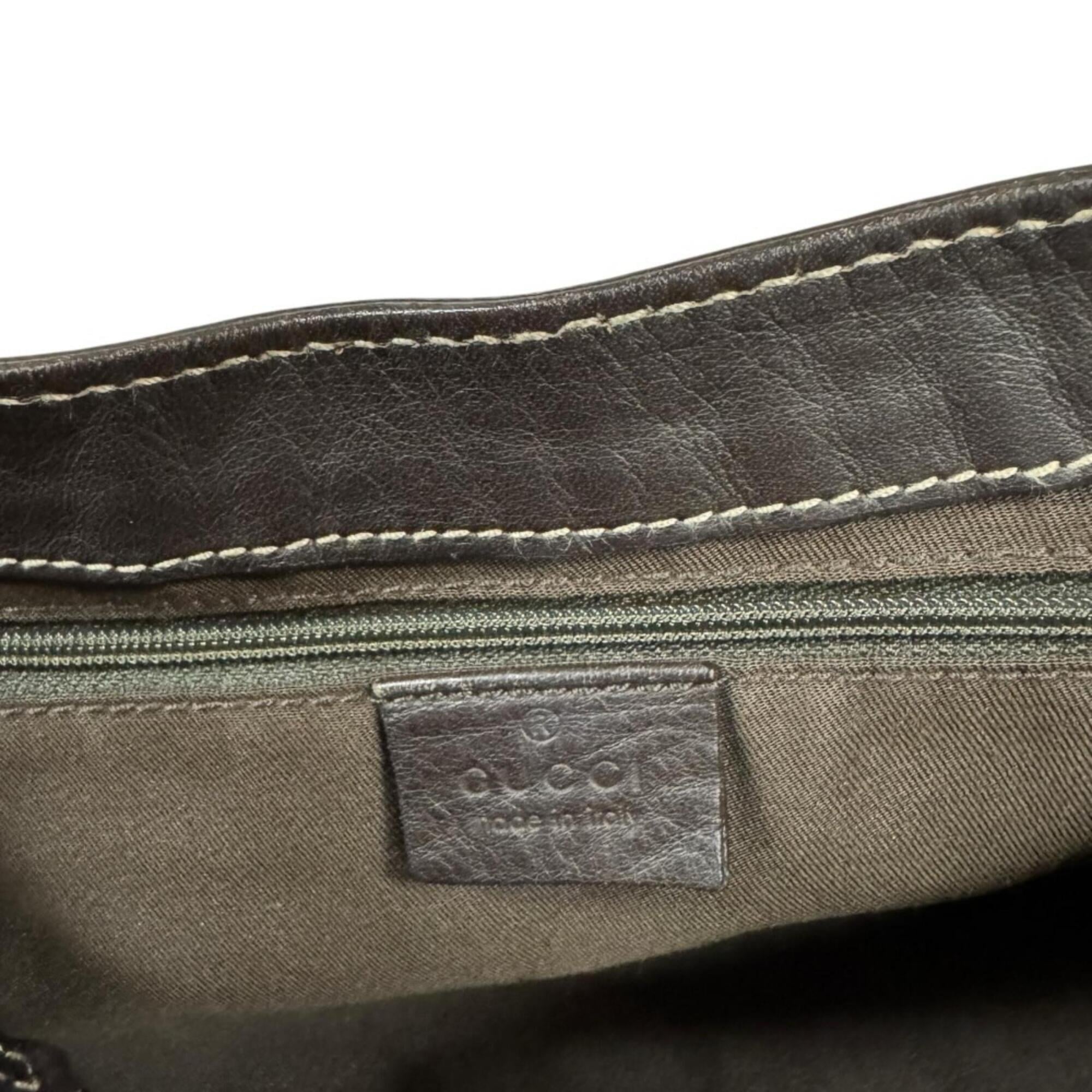 Gucci Abbey Brown Gg Canvas Tote Bag (Pre-Owned)
