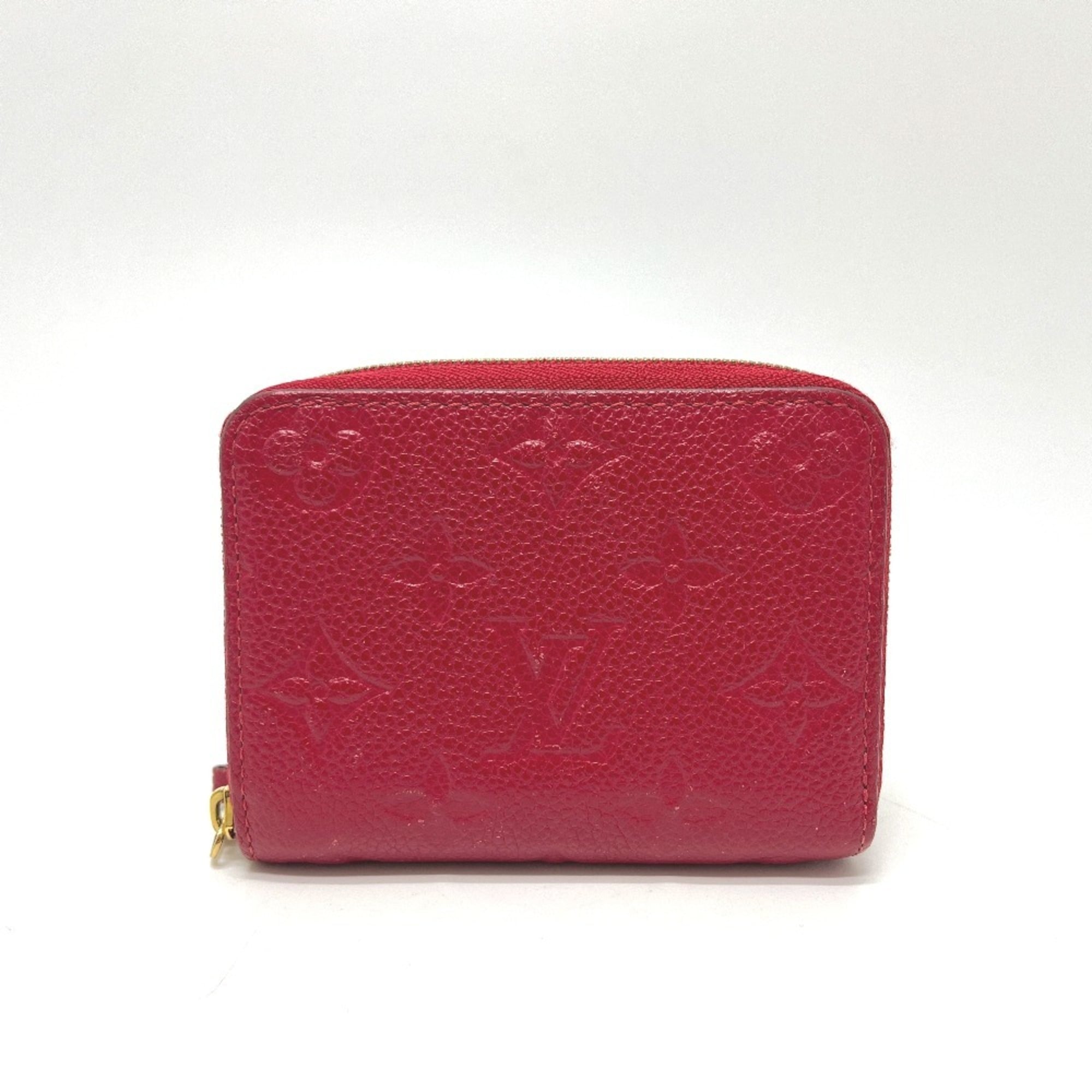 Louis Vuitton Monogram Empreinte Red Color Monogram Empreinte Coin Purse/Coin Case (Pre-Owned)