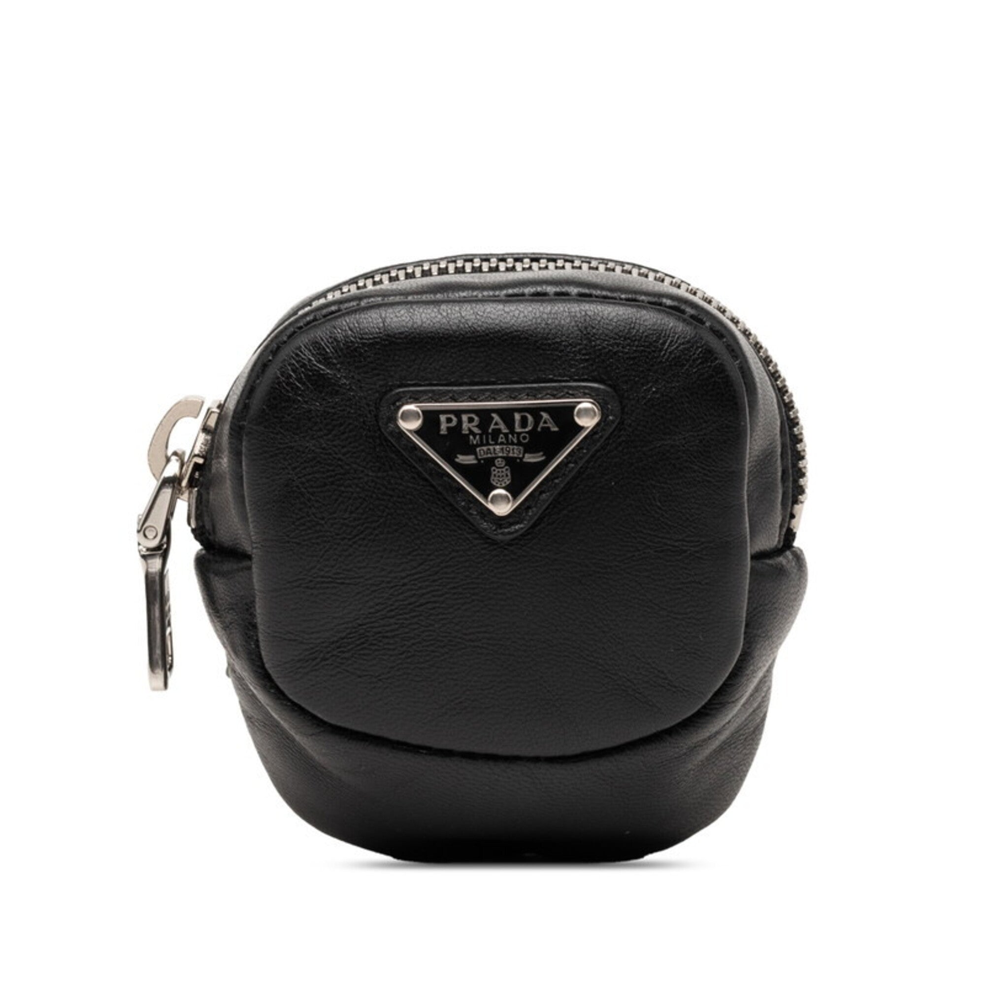 Prada Black Leather Handbag Pouch (Pre-Owned)
