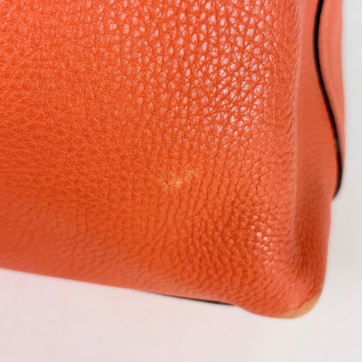 Gucci Red Color Leather Tote Bag (Pre-Owned)