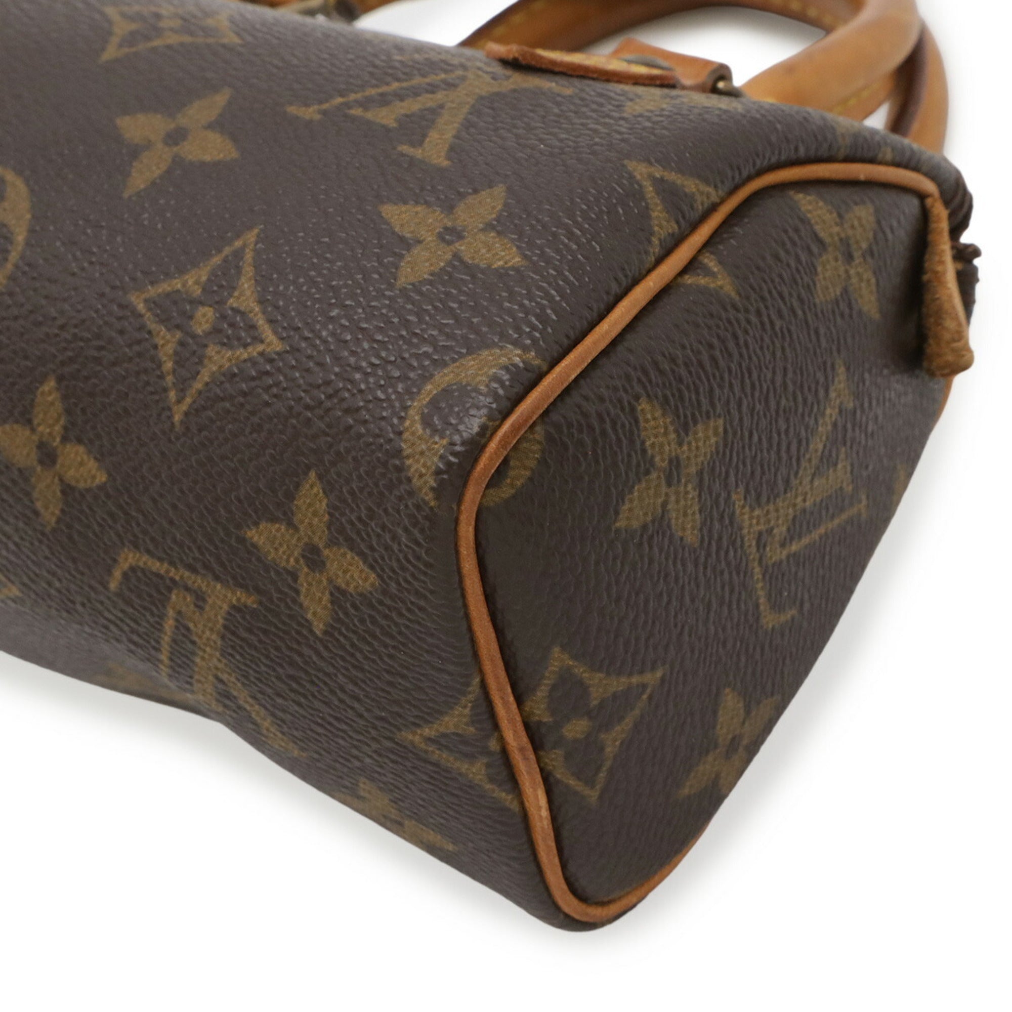 Louis Vuitton Brown Monogram Canvas Pvc Coated Canvas Handbag Pouch (Pre-Owned)