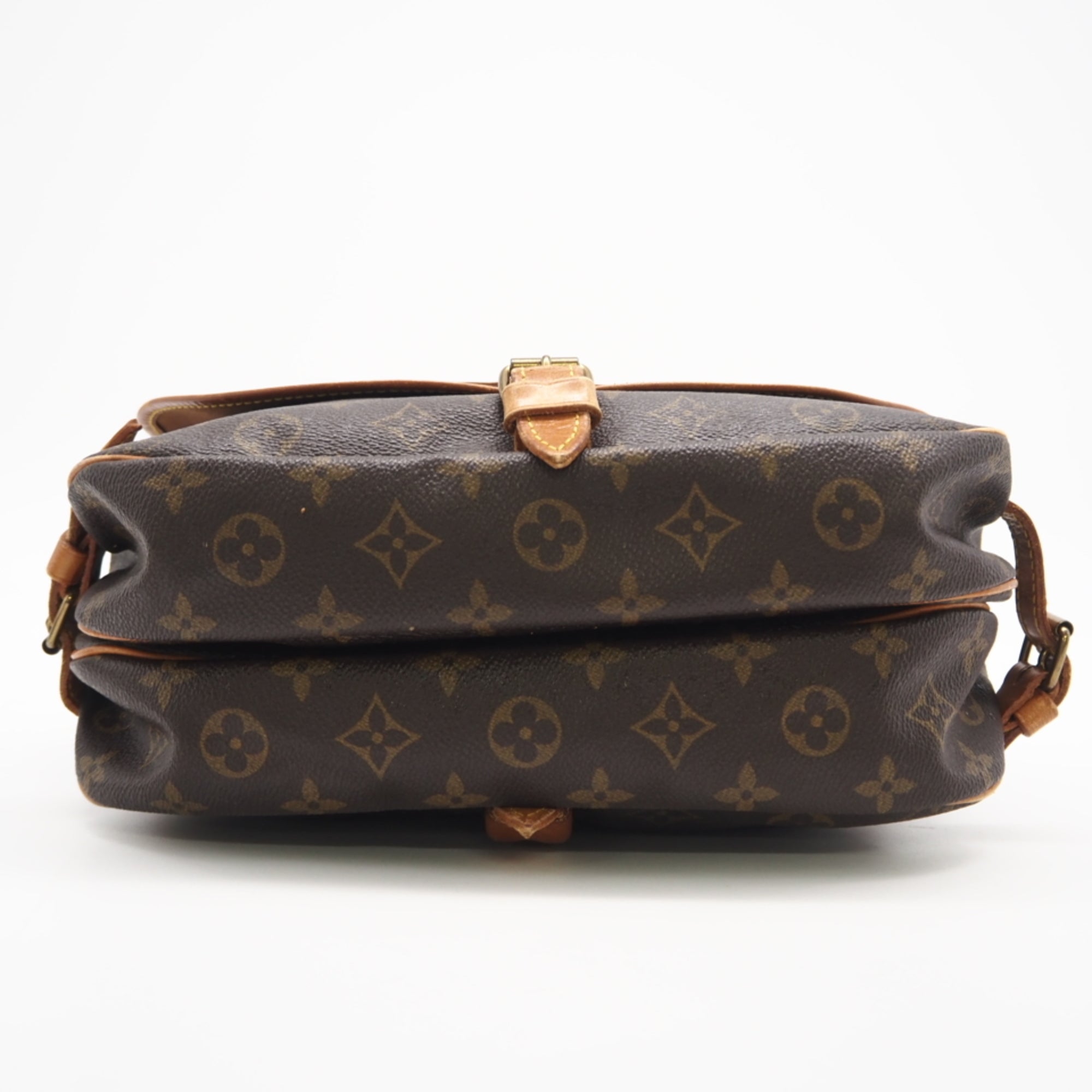 Louis Vuitton Monogram Brown Coated Canvas Leather Shoulder Bag (Pre-Owned)