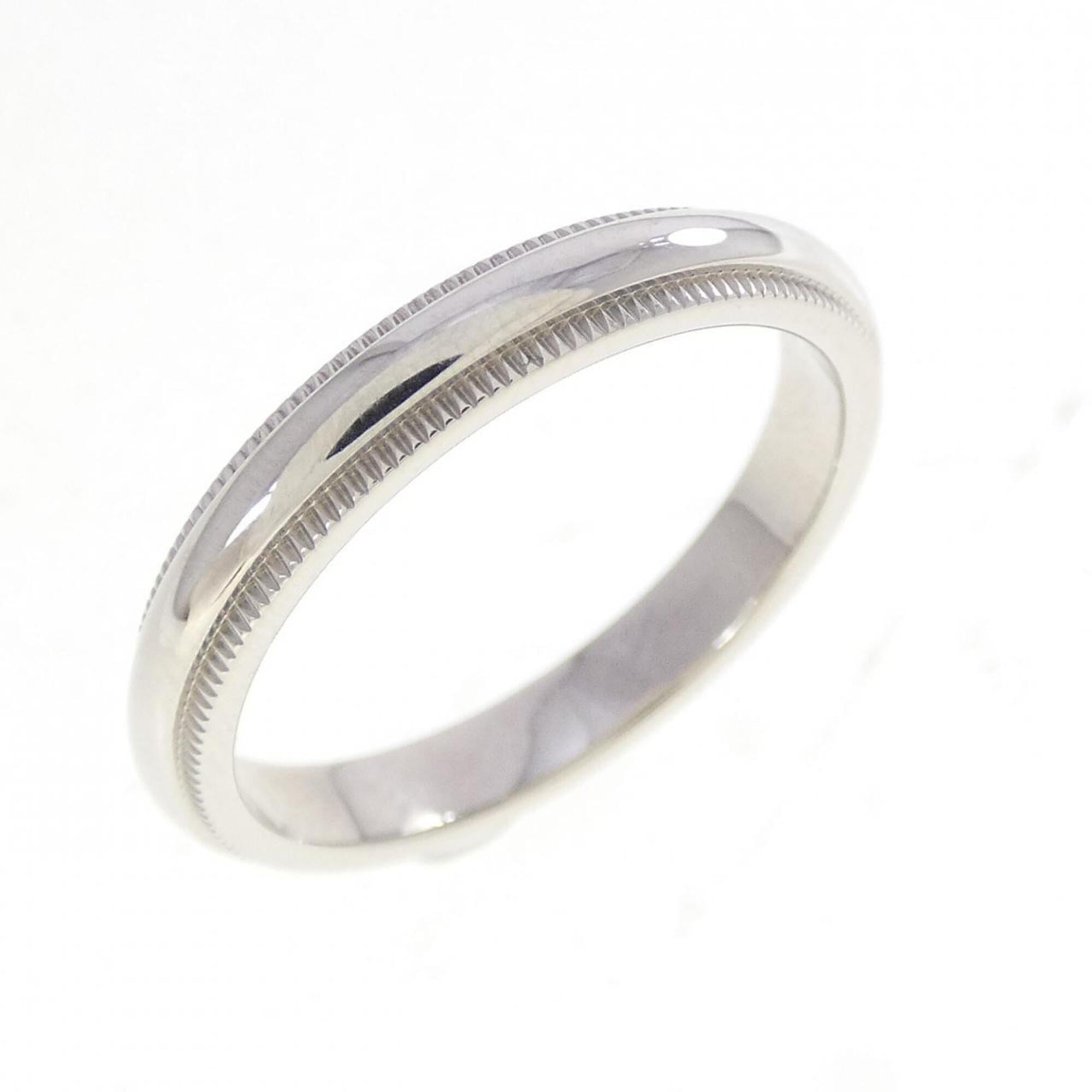 Tiffany Platinum Platinum 950 Band Ring (Pre-Owned)