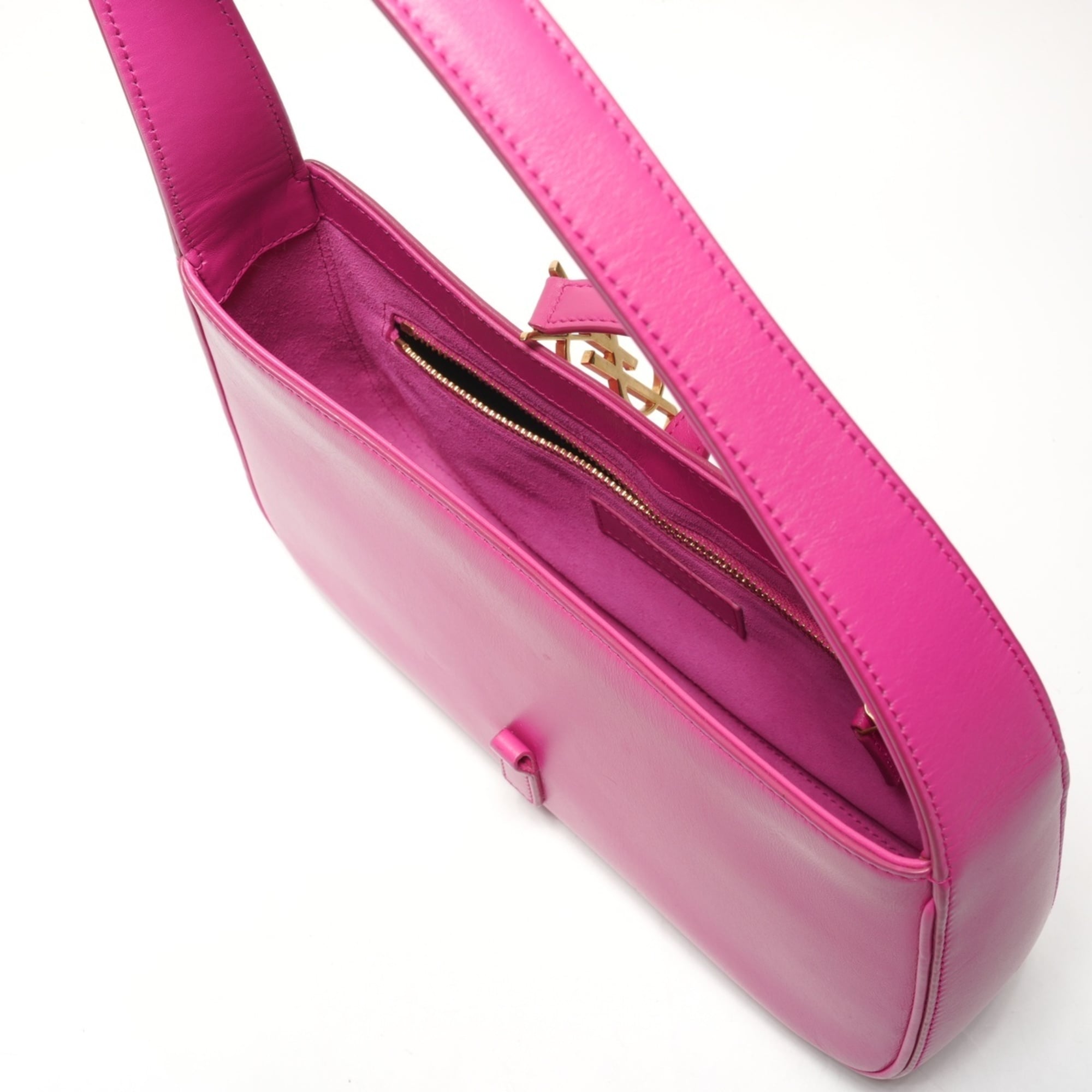 Yves Saint Laurent Pink Leather Shoulder Bag (Pre-Owned)