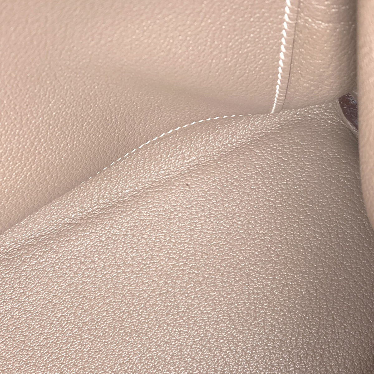 Hermes Etoupe Gray Togo Leather Handbag (Pre-Owned)