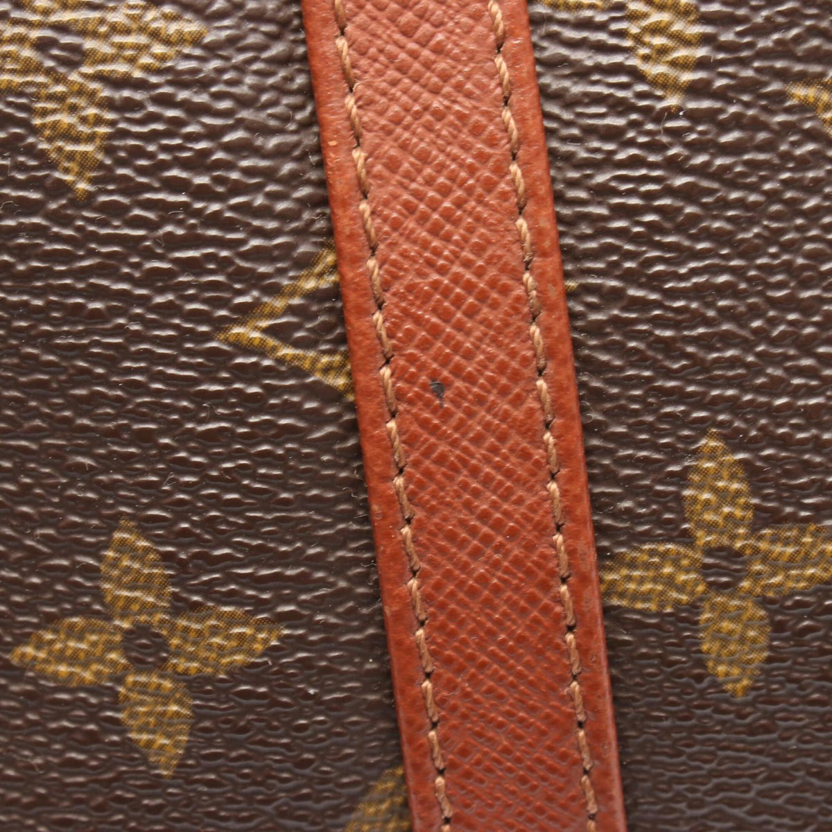 Louis Vuitton Brown Pvc Leather Handbag Pouch (Pre-Owned)