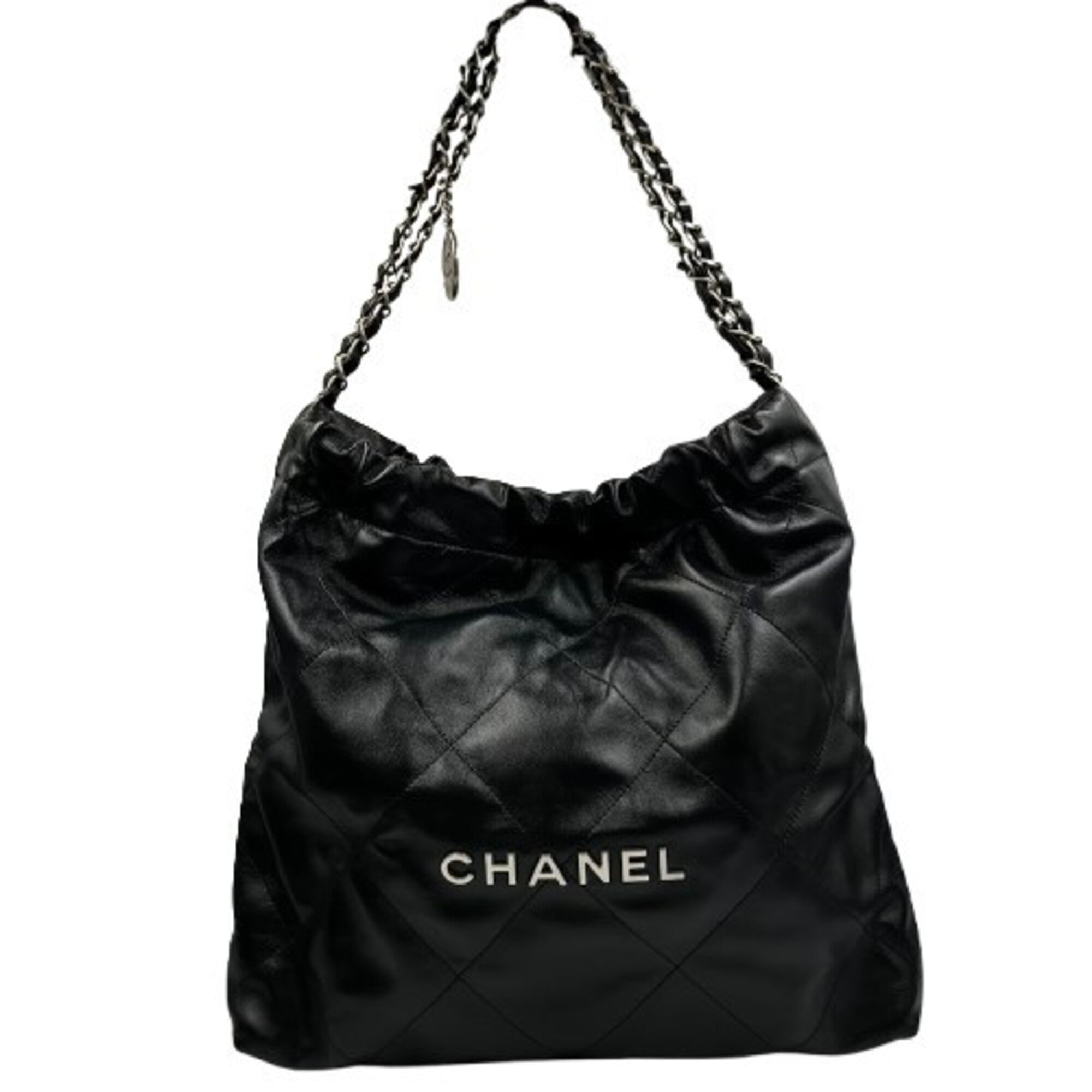 Chanel Black Leather Shoulder Bag (Pre-Owned)
