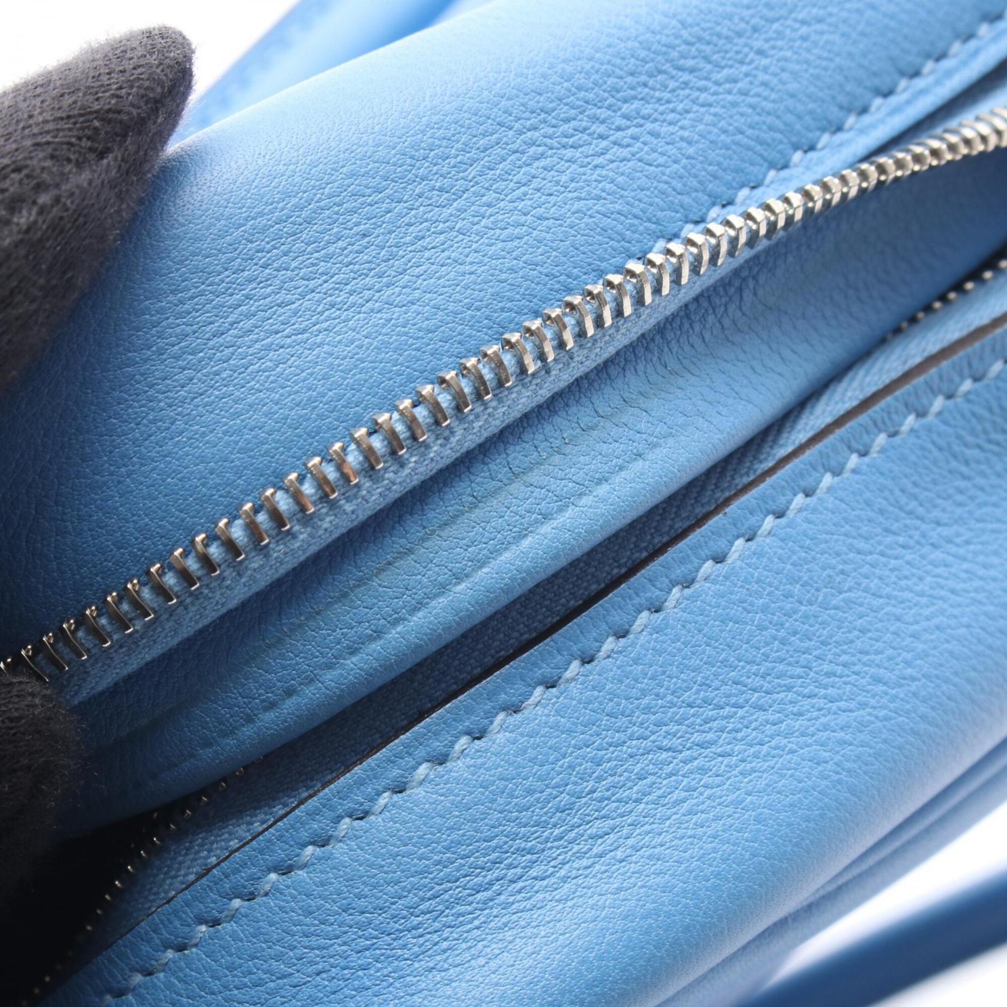 Hermes Blue Swift Leather Handbag (Pre-Owned)