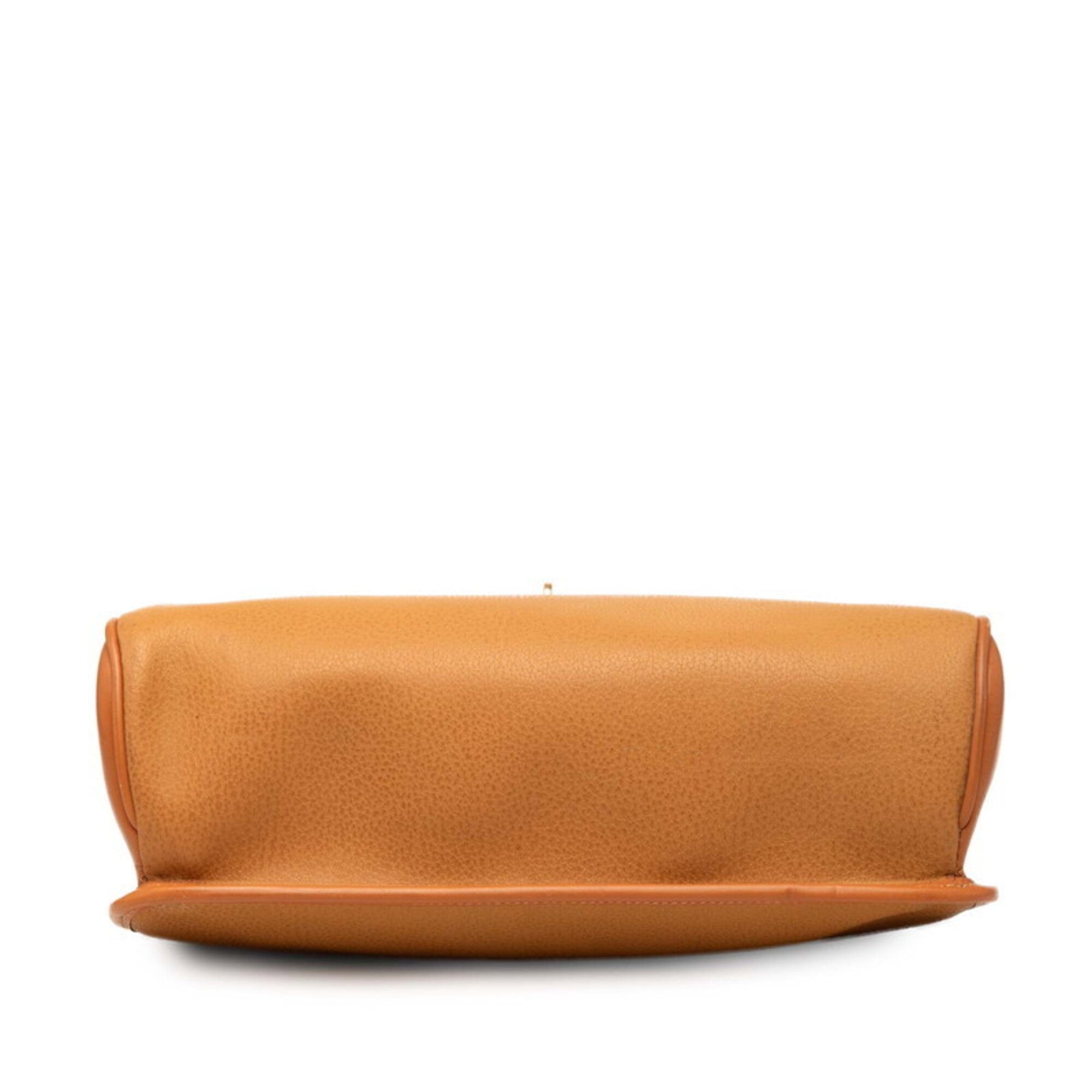 Gucci Brown Leather Handbag Shoulder Bag (Pre-Owned)