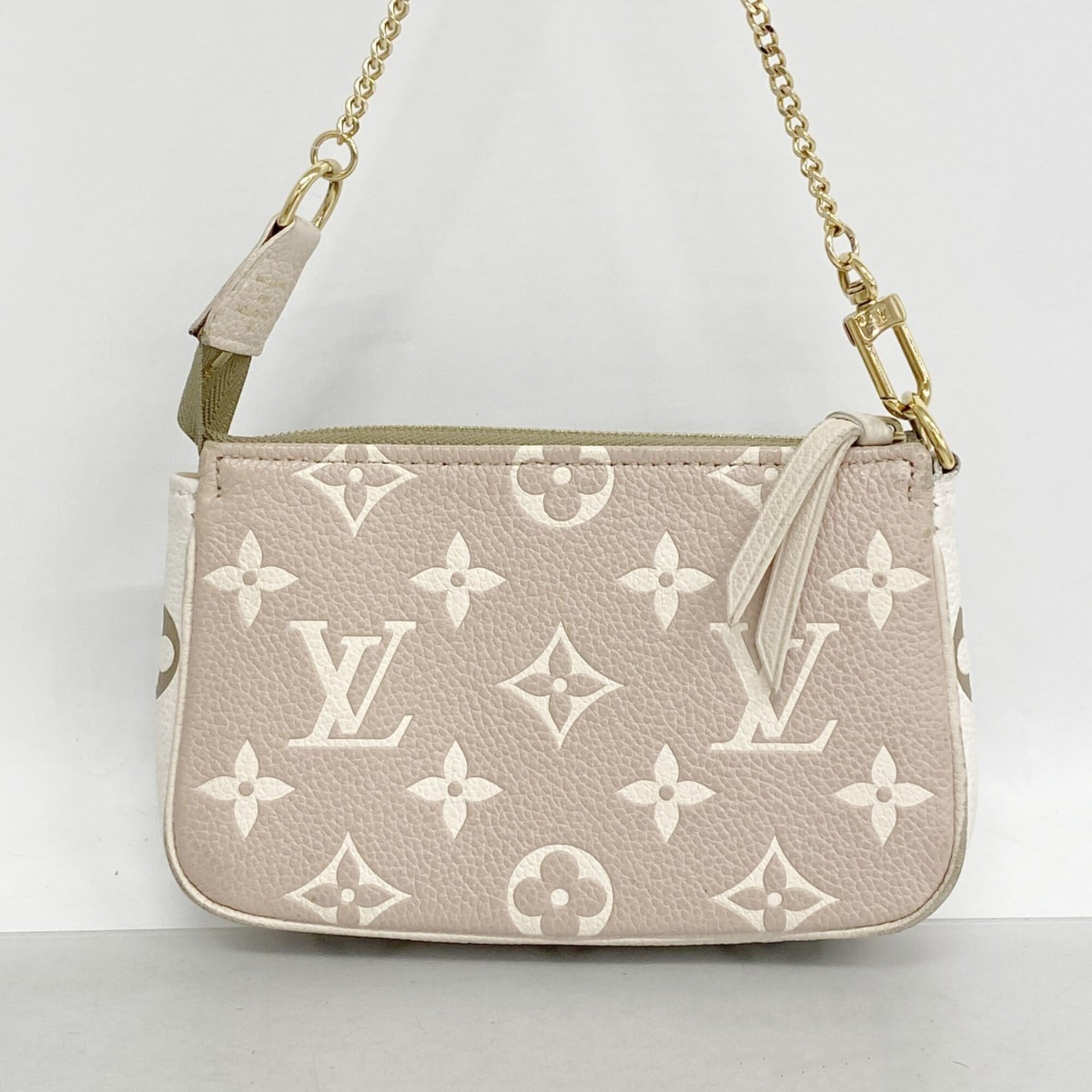 Louis Vuitton Beige Khaki Pouch (Pre-Owned)