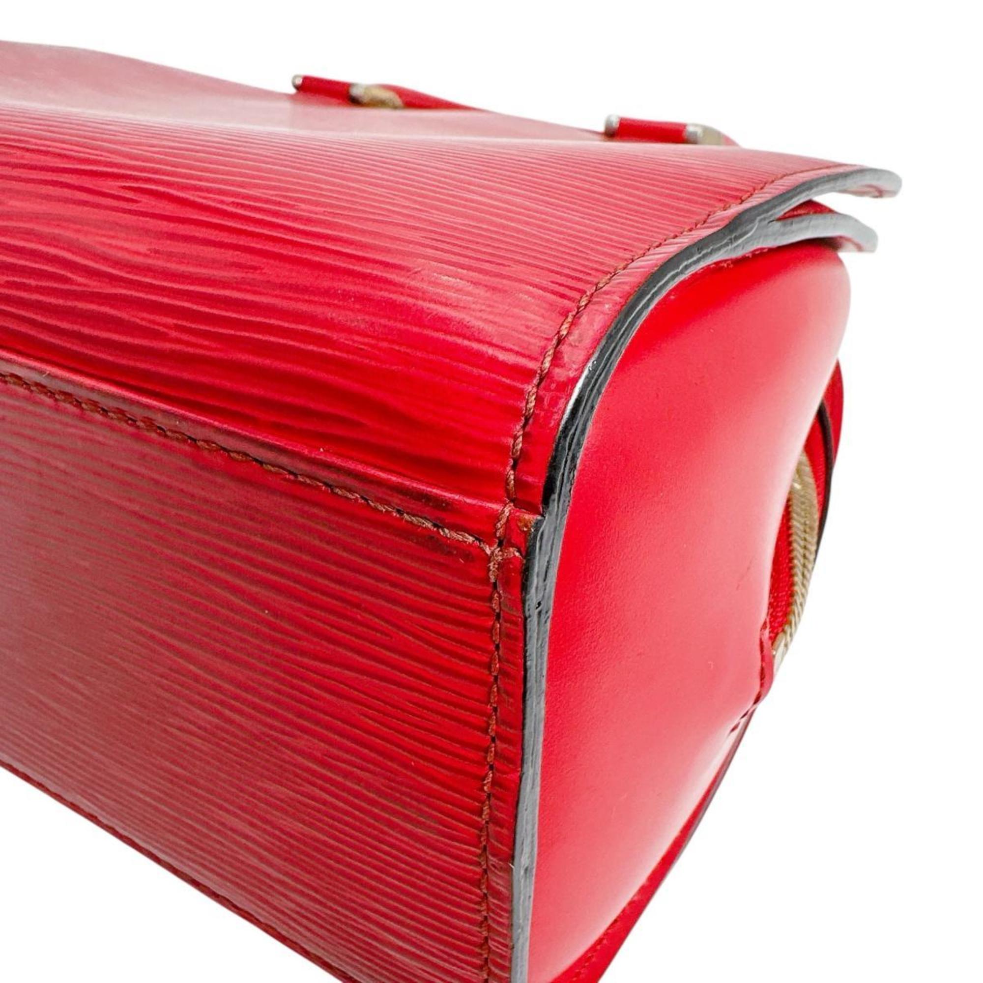Louis Vuitton Red Color Epi Leather Handbag (Pre-Owned)
