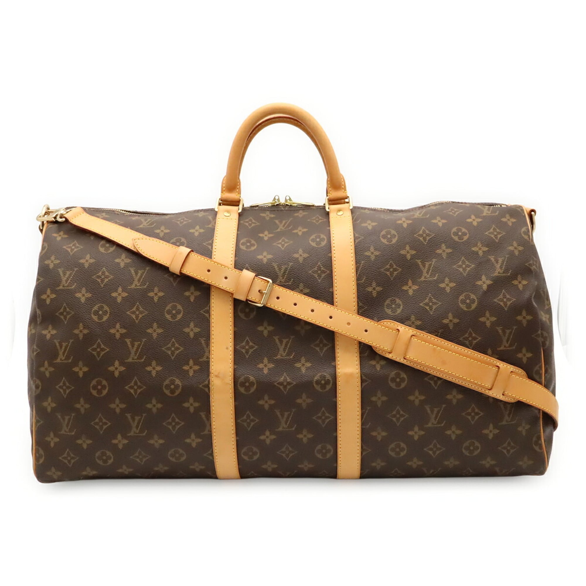 Louis Vuitton Brown Monogram Canvas Boston Bag Shoulder Bag (Pre-Owned)
