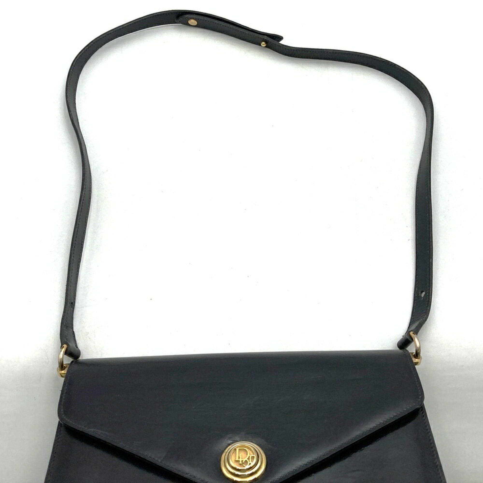 Christian Dior Black Leather Shoulder Bag (Pre-Owned)