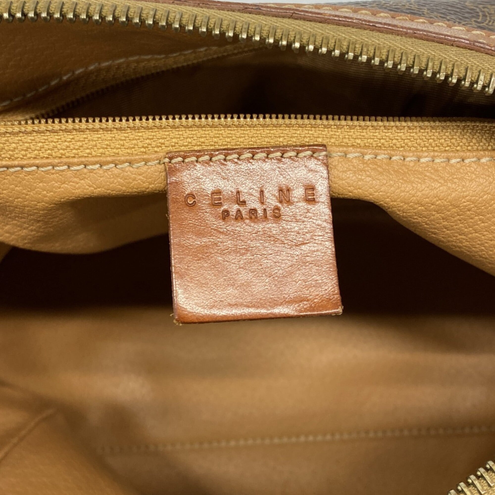 Celine Brown Pvc Handbag (Pre-Owned)