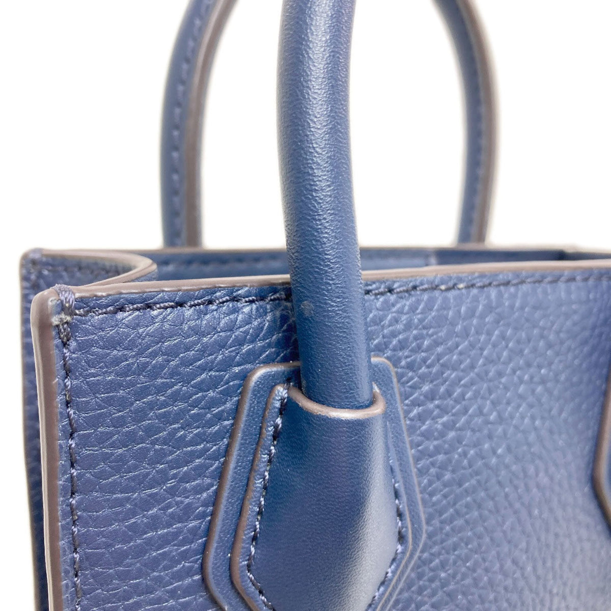 Michael Kors Blue Navy Leather Handbag (Pre-Owned)