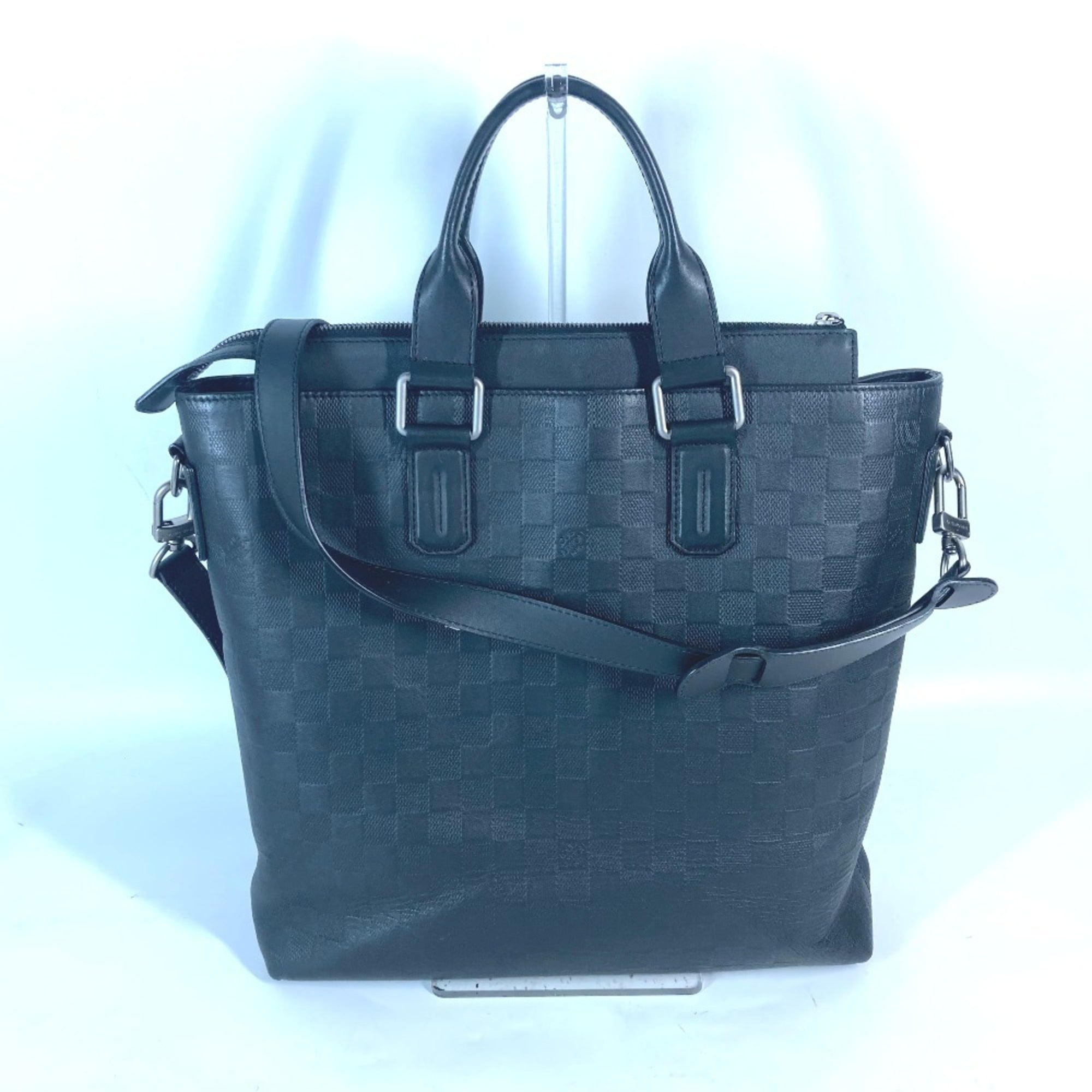 Louis Vuitton Black Onyx Damier Infini Handbag Shoulder Bag (Pre-Owned)
