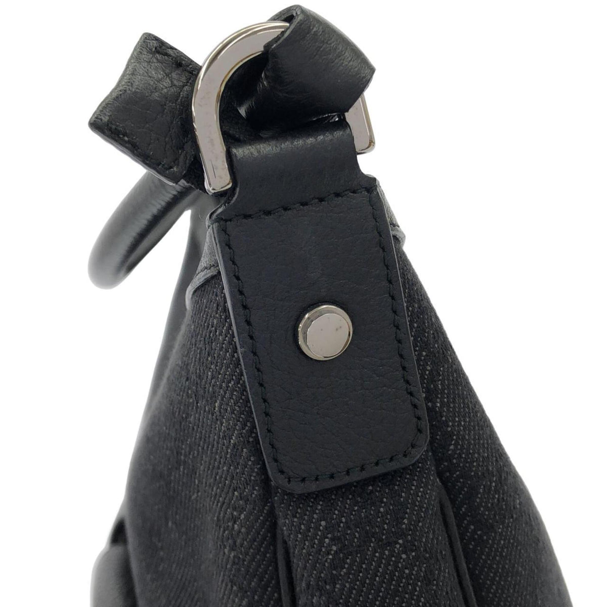 Gucci Black Denim Shoulder Bag (Pre-Owned)