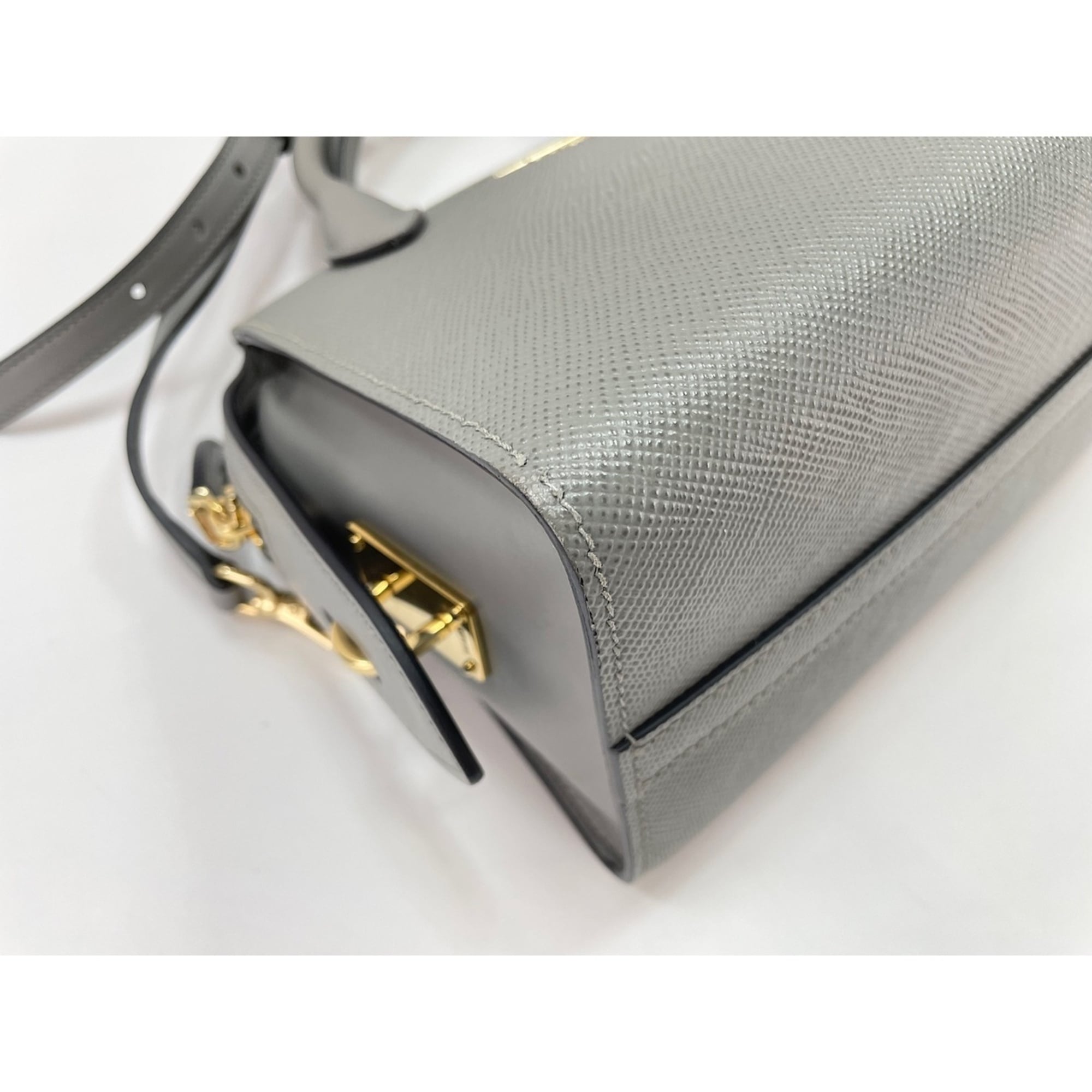 Prada Gray Shoulder Bag (Pre-Owned)