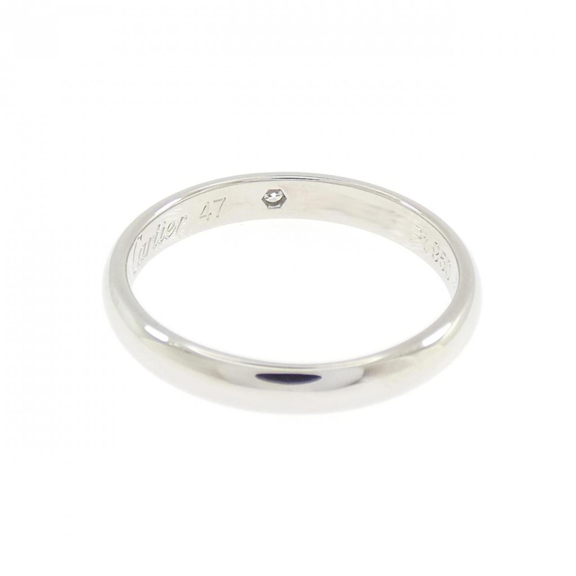 Cartier Silver Platinum 950 Wedding Ring (Pre-Owned)