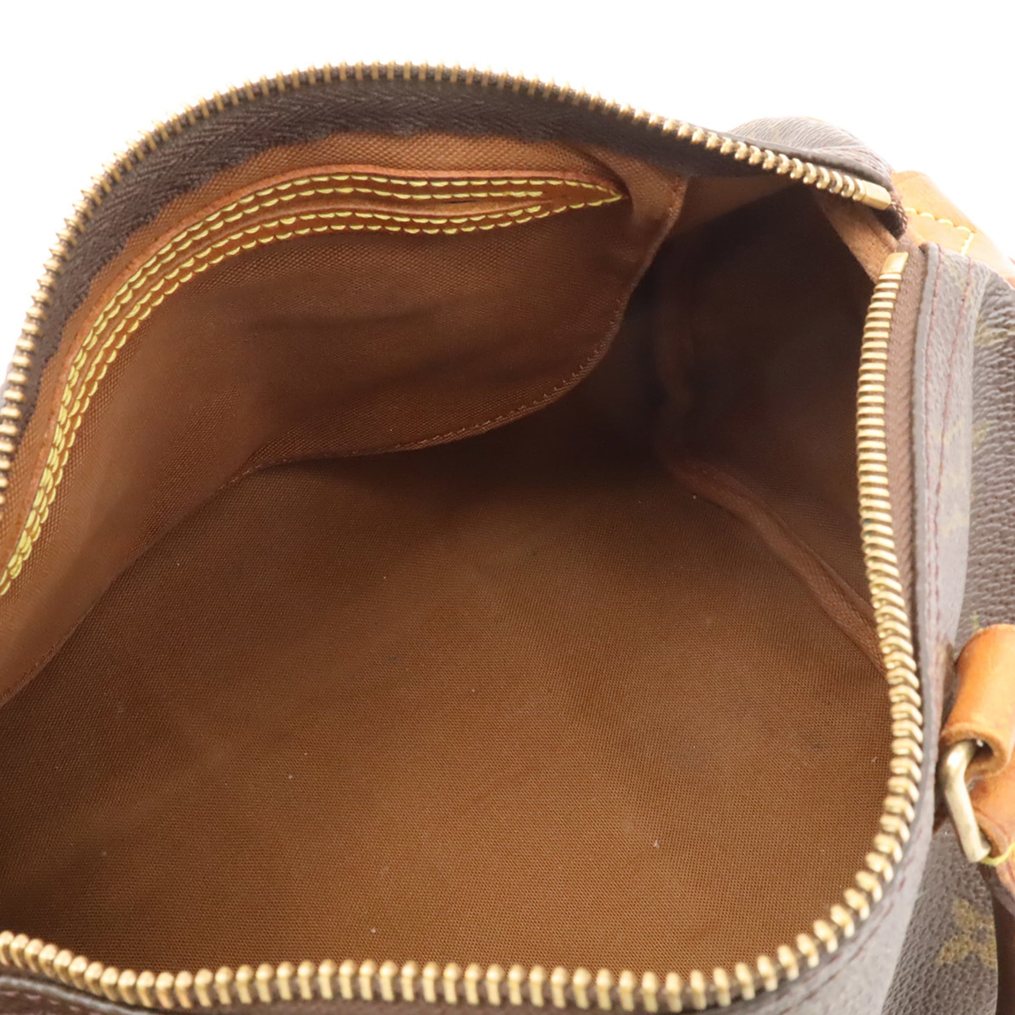 Louis Vuitton Brown White Monogram Handbag (Pre-Owned)