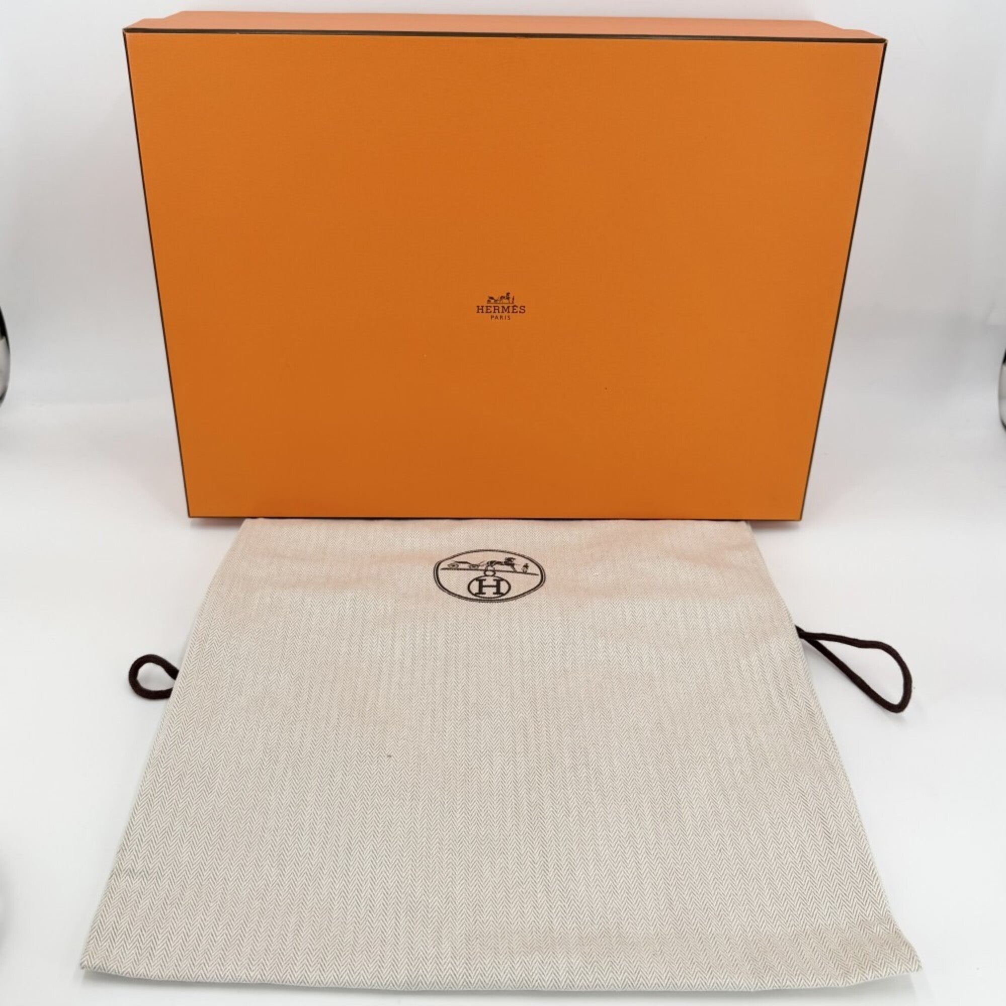 Hermes Blue Leather Shoulder Bag (Pre-Owned)