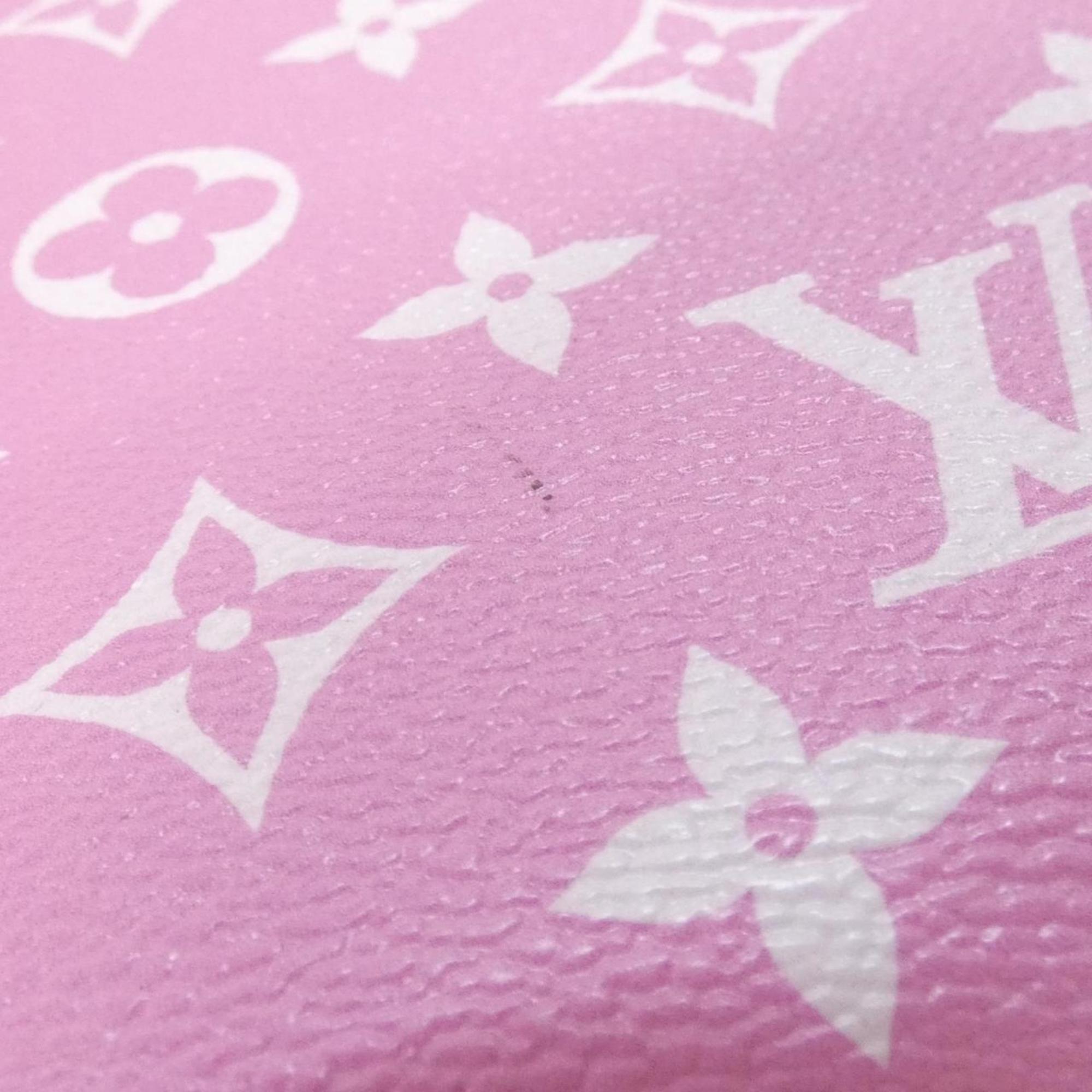Louis Vuitton Rouge Coated Canvas Handbag Pouch (Pre-Owned)