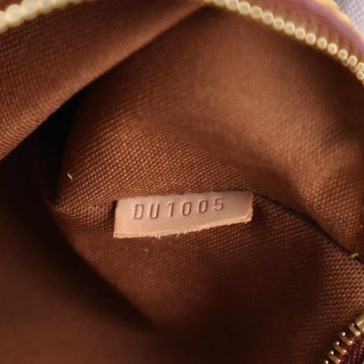Louis Vuitton Monogram Beige Brown Coated Canvas Leather Handbag (Pre-Owned)