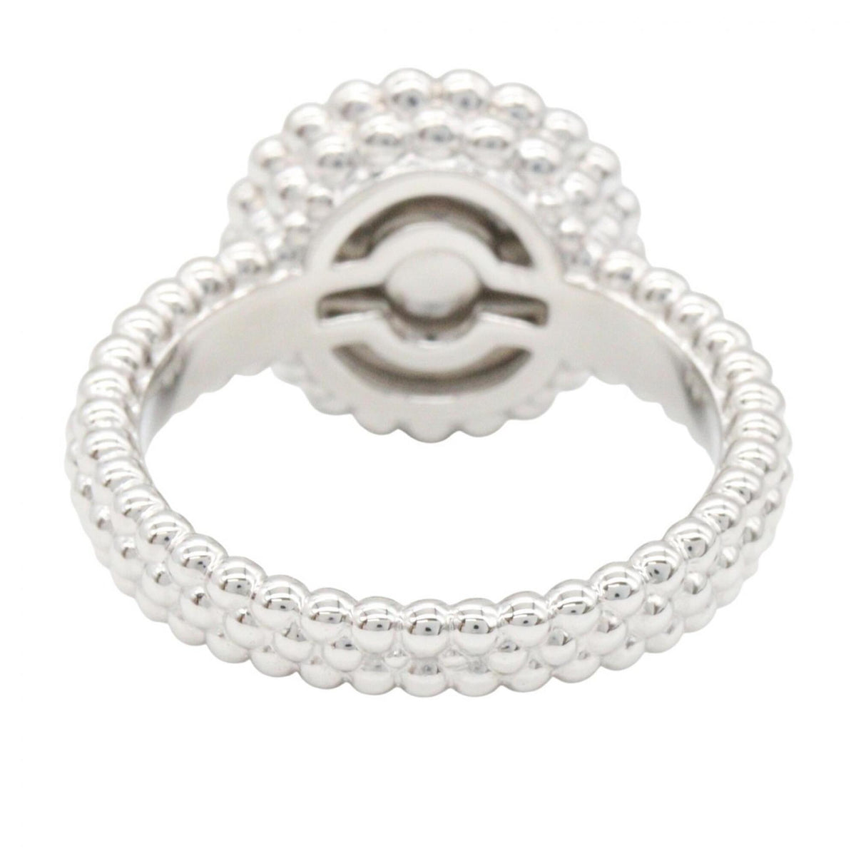 Van Cleef & Arpels Silver Blue White Gold (18K) Band Ring (Pre-Owned)