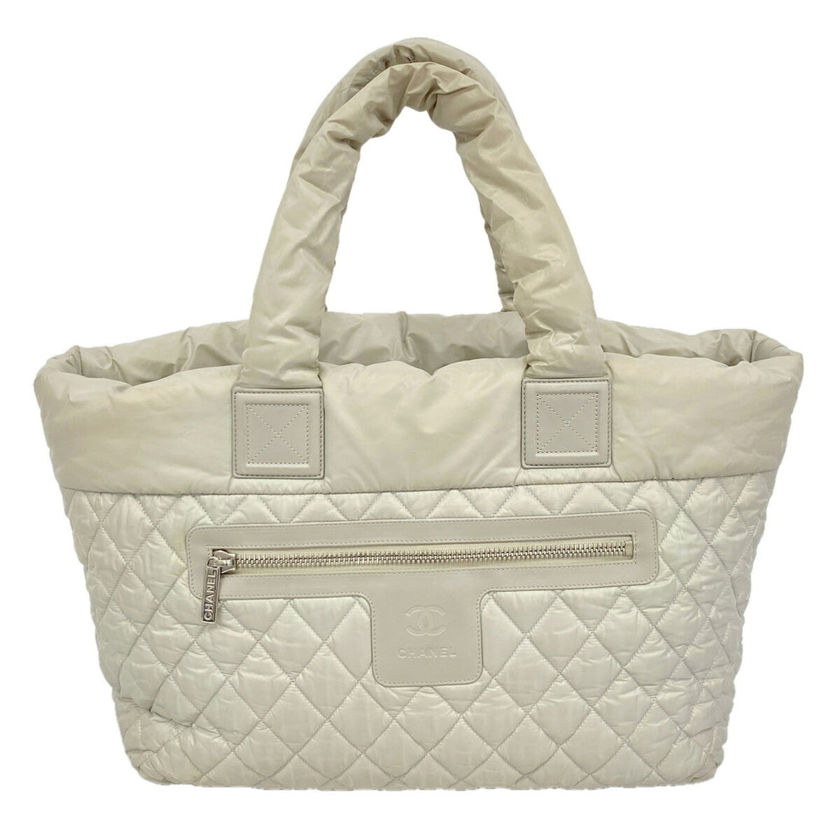 Chanel Gray Nylon Tote Bag (Pre-Owned)