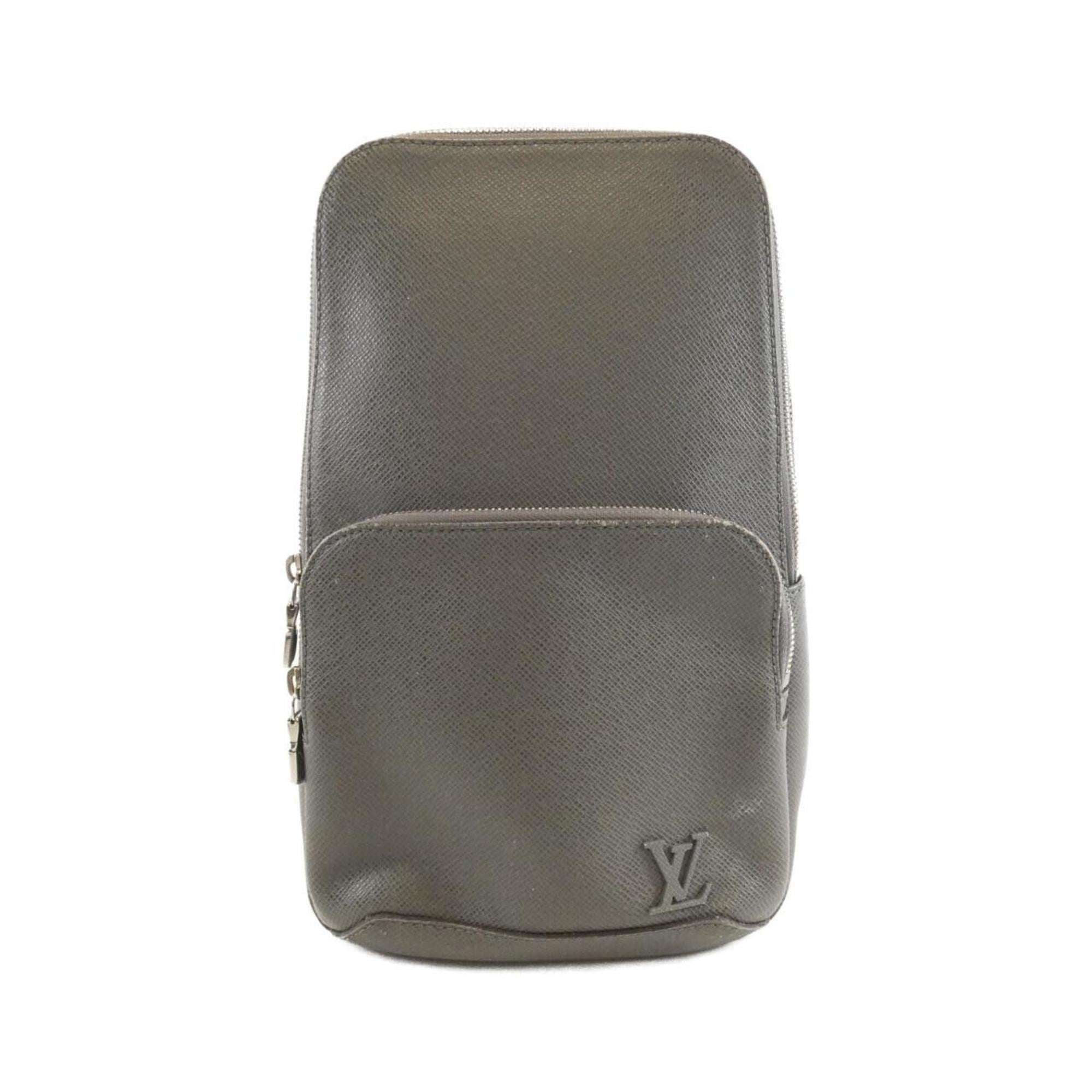 Louis Vuitton Gris Leather Shoulder Bag (Pre-Owned)