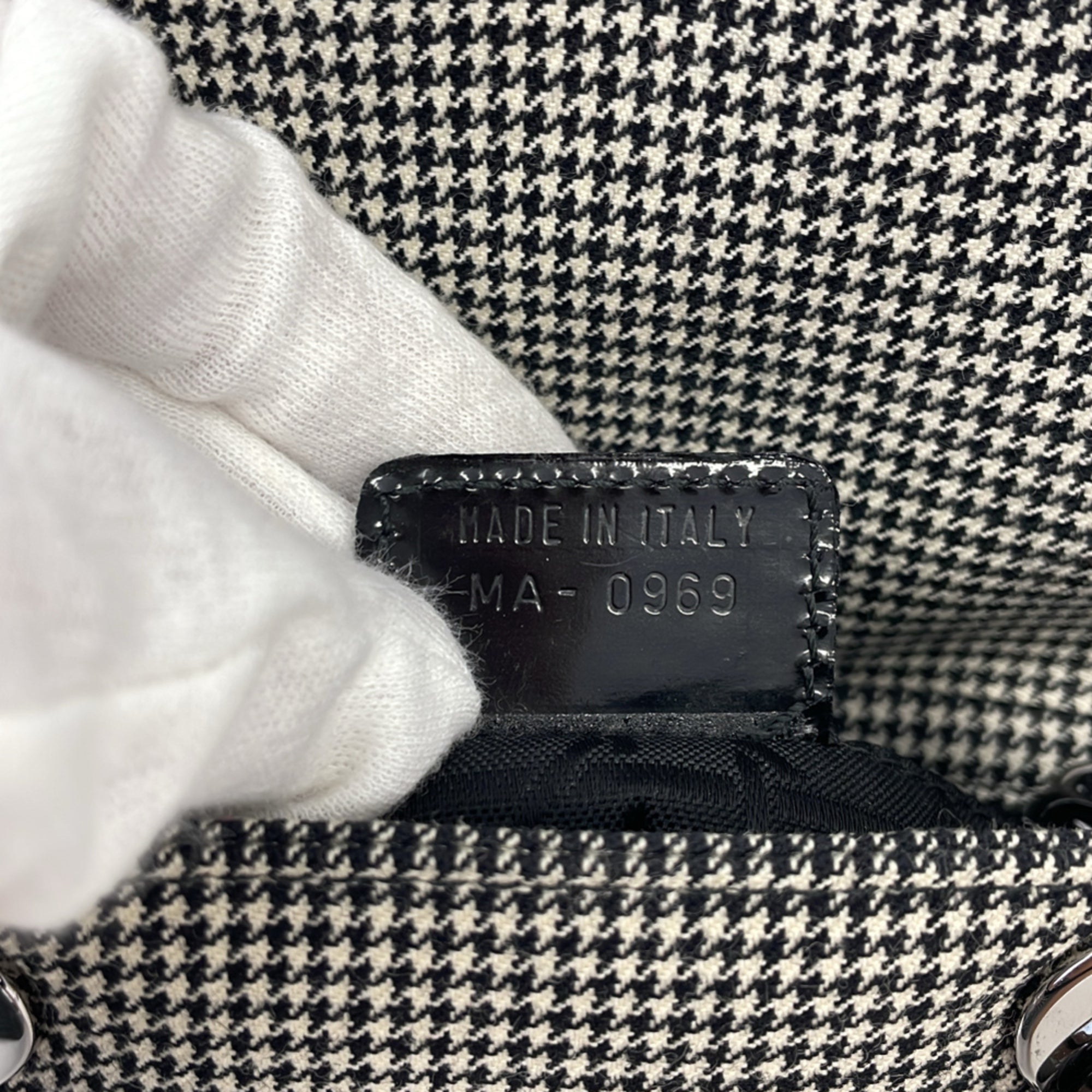 Christian Dior Black Gray Shoulder Bag (Pre-Owned)