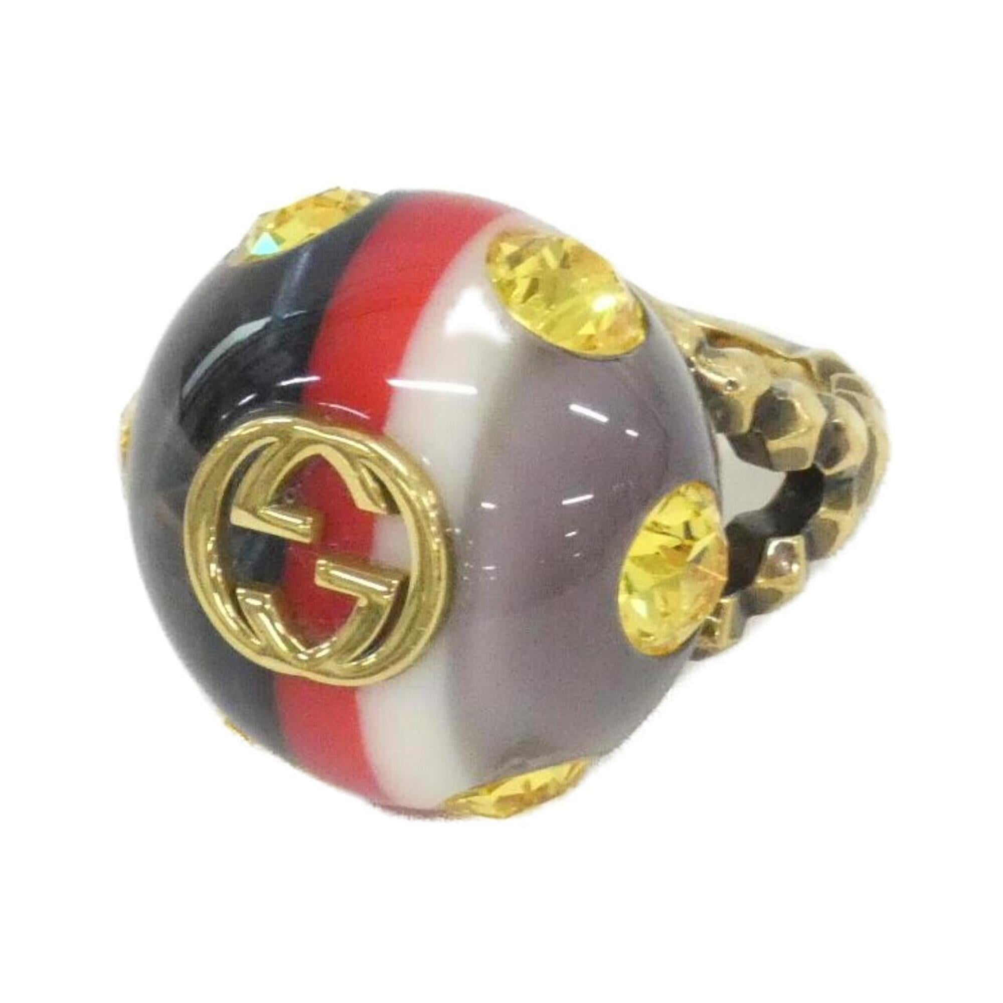 Gucci Gold Multi-Color Band Ring (Pre-Owned)