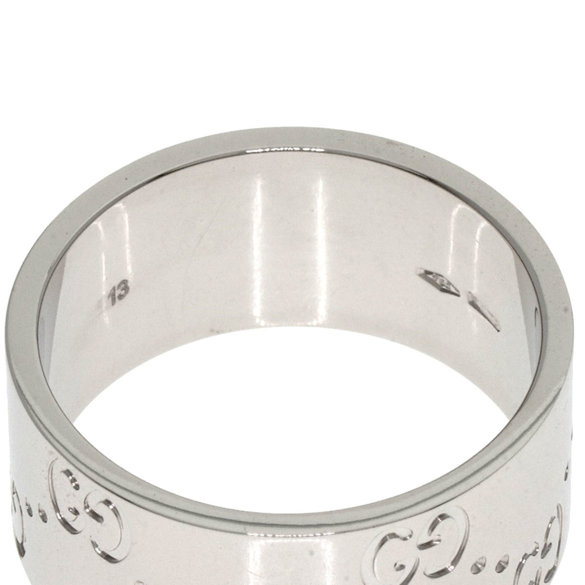 Gucci White Gold (18K) Band Ring (Pre-Owned)