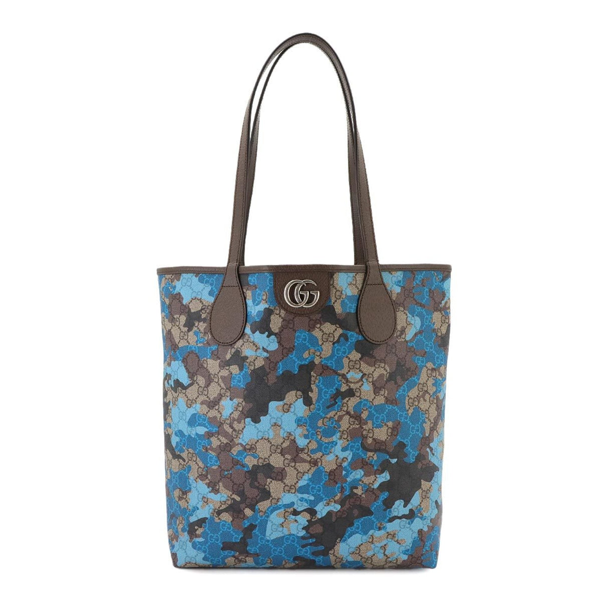 Gucci Beige Blue Gg Supreme Handbag Tote Bag (Pre-Owned)