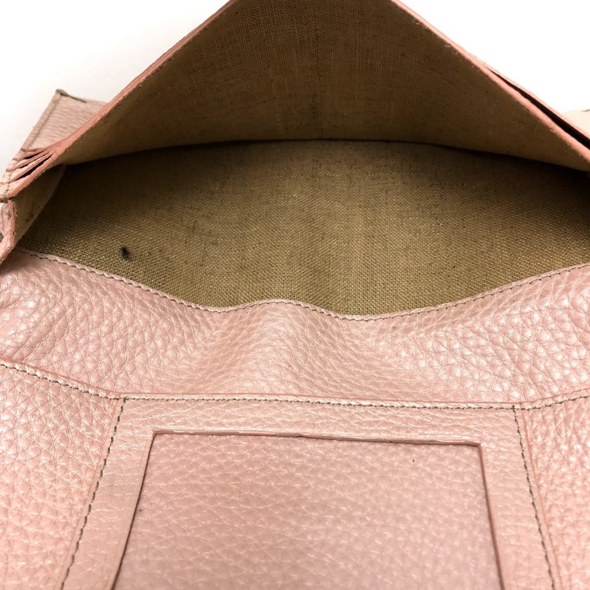 Fendi Selleria Pink Leather Long Wallet (Bi-Fold) (Pre-Owned)