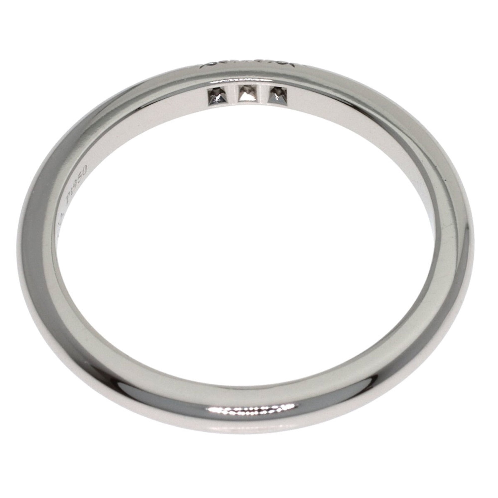 Tiffany Silver Platinum 950 Band Ring (Pre-Owned)