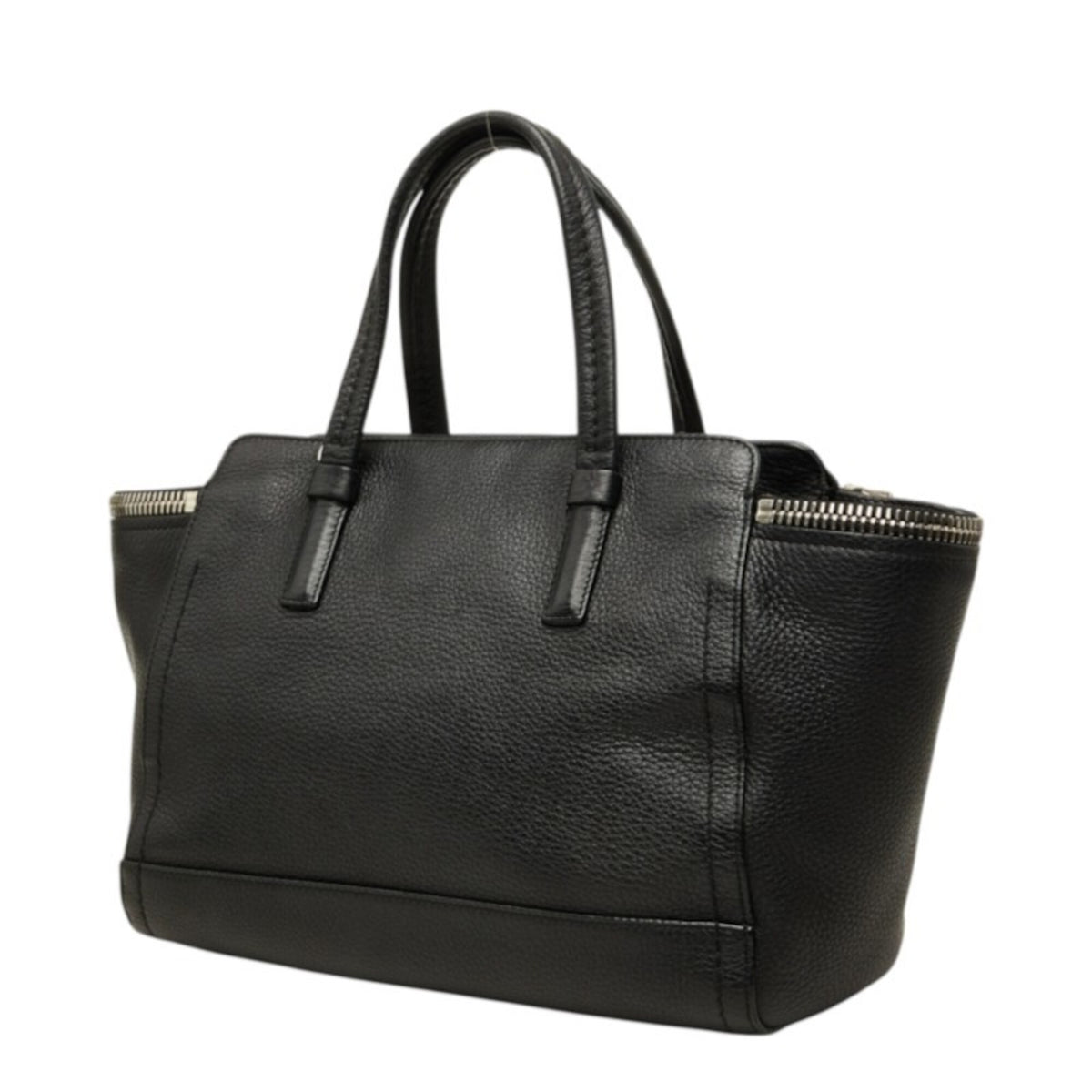 Salvatore Ferragamo Black Leather Handbag Shoulder Bag (Pre-Owned)