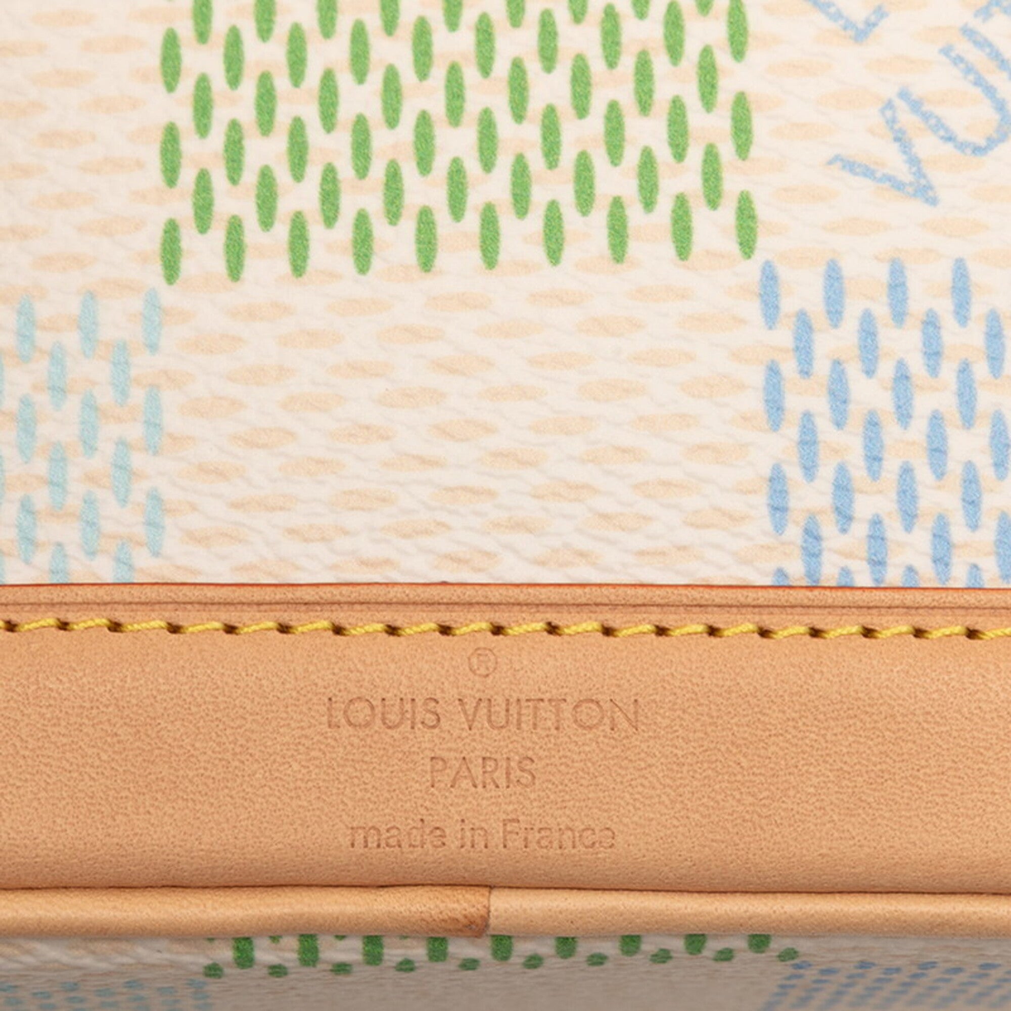 Louis Vuitton Damier Green Pvc Leather Handbag Shoulder Bag (Pre-Owned)