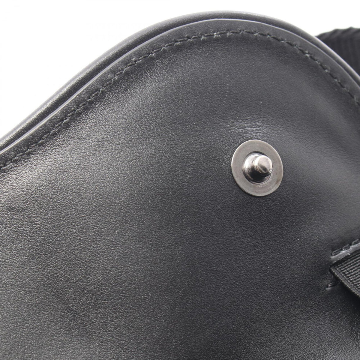 Christian Dior Black Gray Coated Canvas Pvc Leather Fanny Pack Handbag Saddle Bag (Pre-Owned)