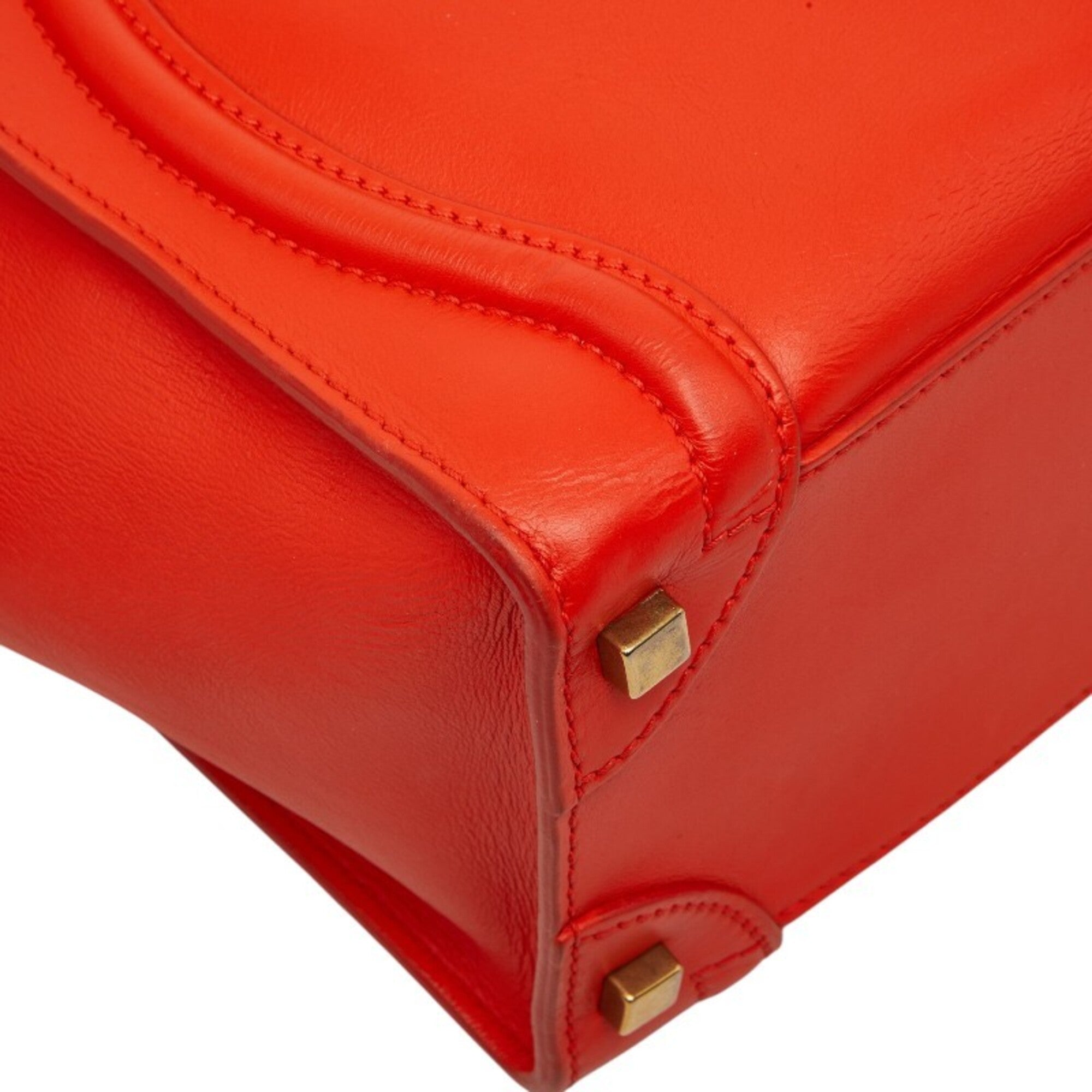 Celine Orange Leather Handbag (Pre-Owned)