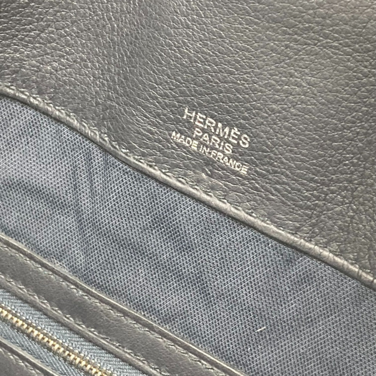 Hermes Navy Clutch Bag Pouch (Pre-Owned)