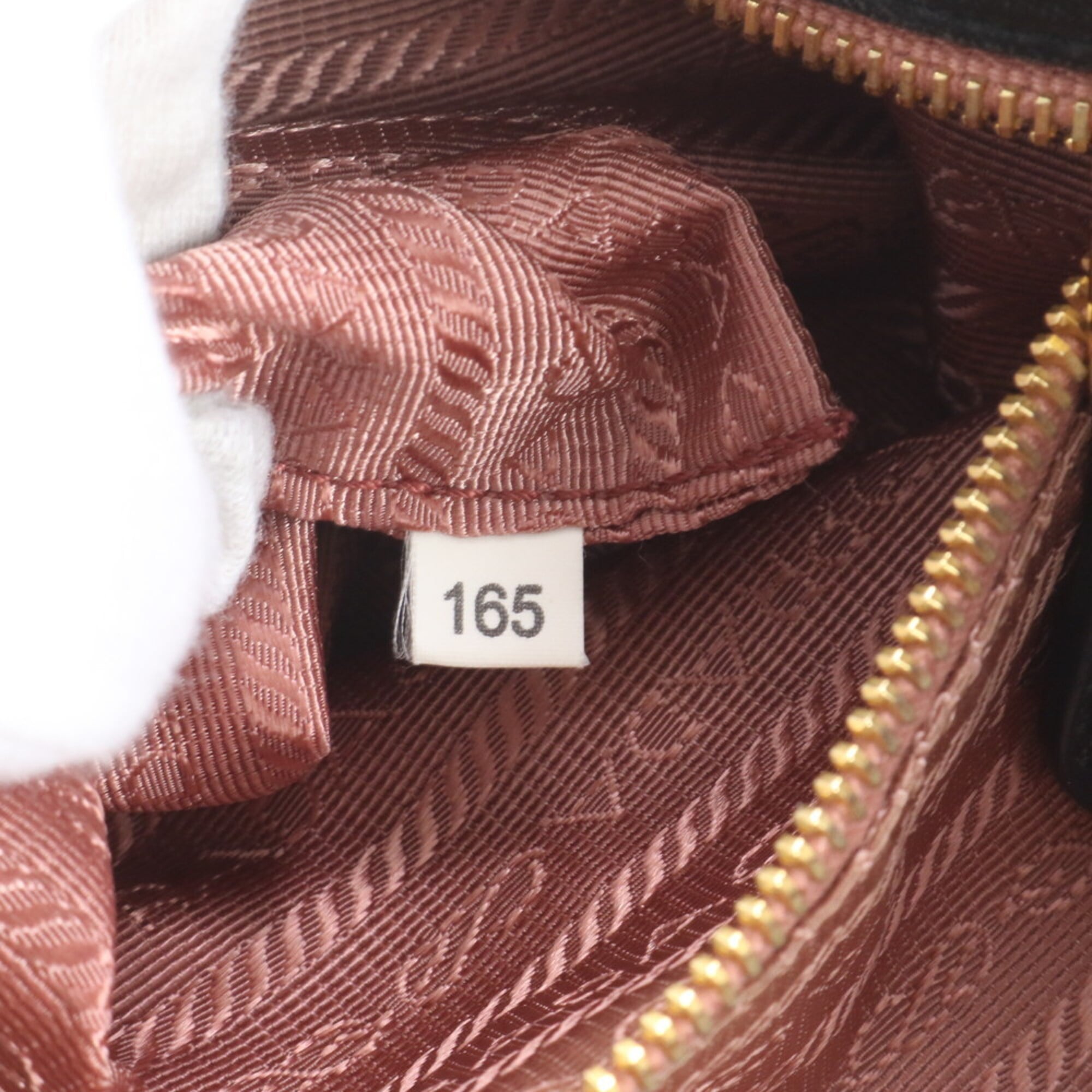Prada Black Nylon Leather Handbag Tote Bag (Pre-Owned)