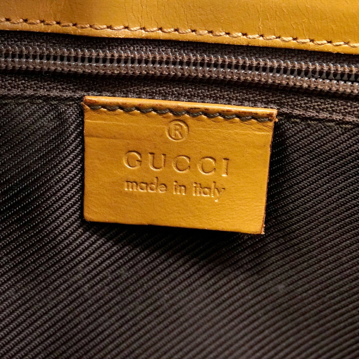Gucci Brown Canvas Handbag (Pre-Owned)