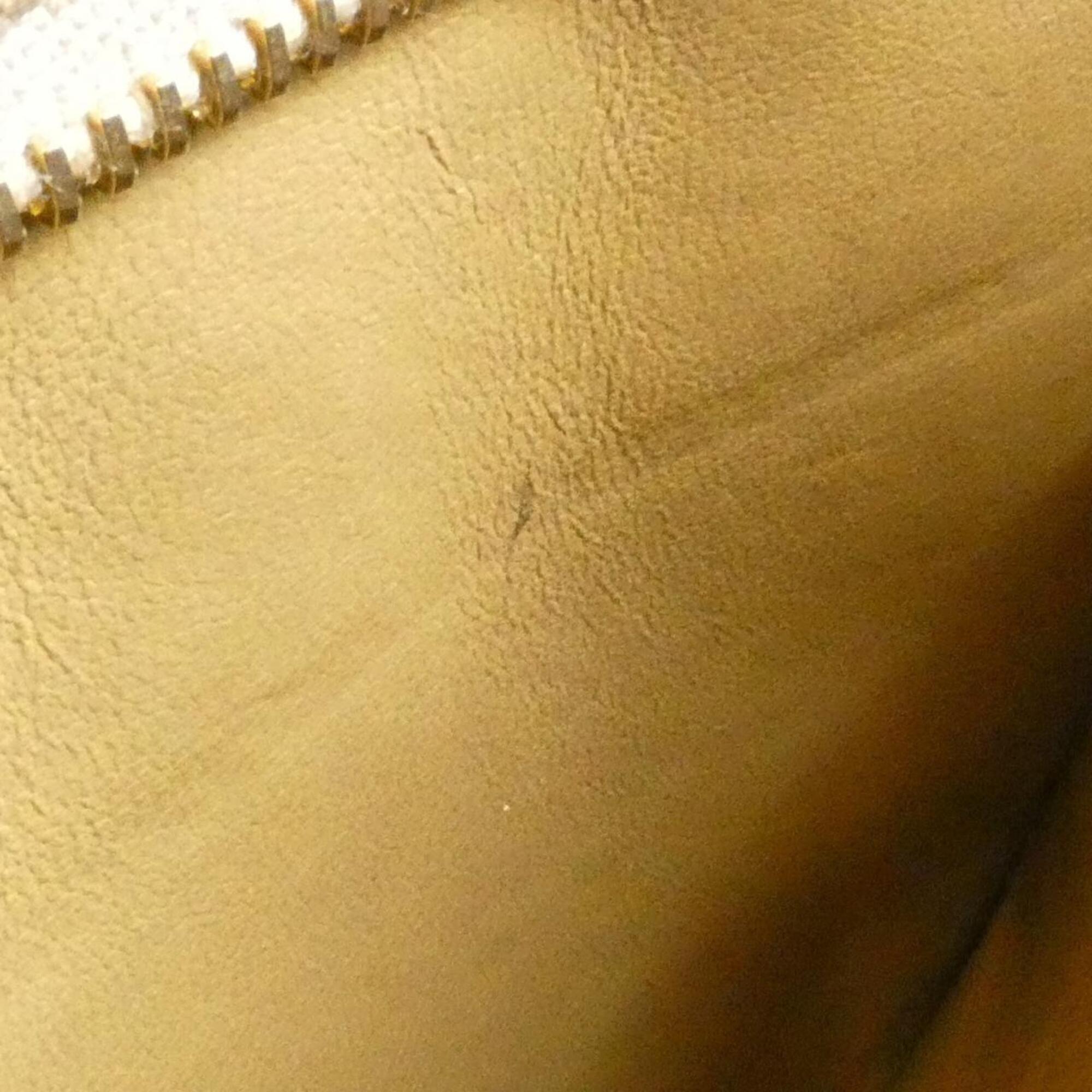 Chanel Beige Grained Calfskin Handbag (Pre-Owned)