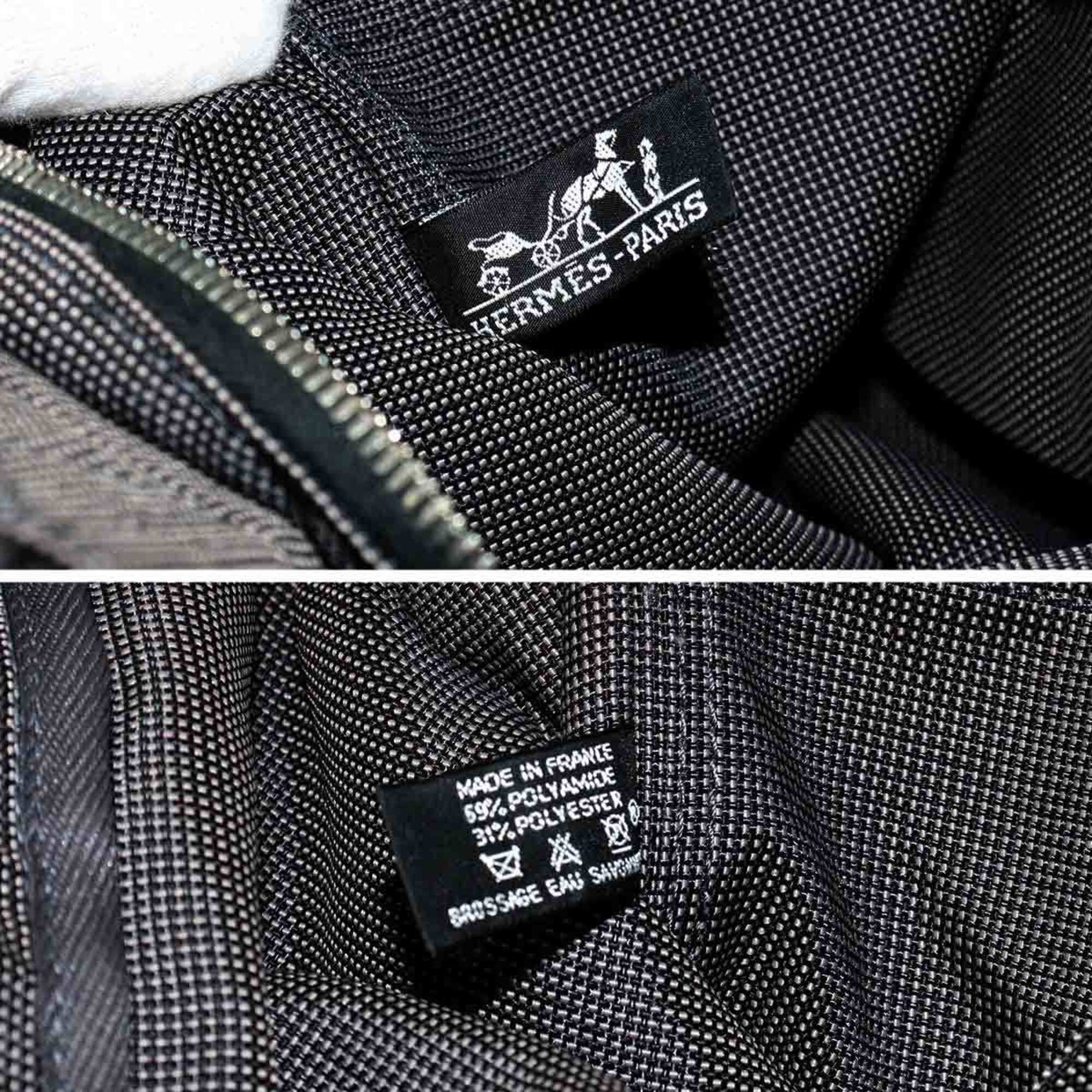 Hermes Gray Canvas Backpack (Pre-Owned)