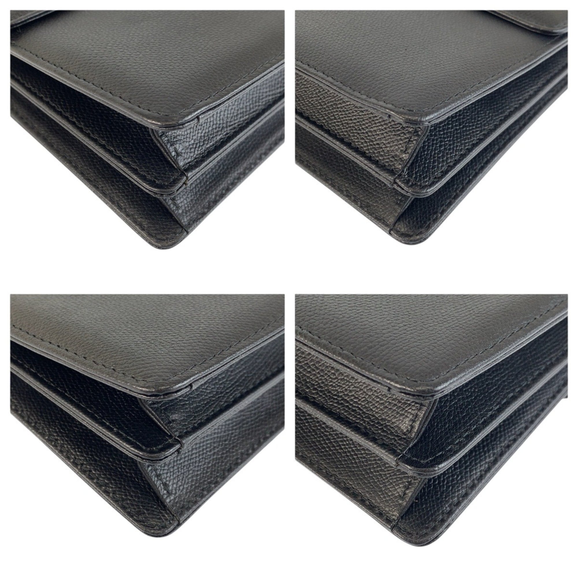 Yves Saint Laurent Black Leather Clutch Bag (Pre-Owned)