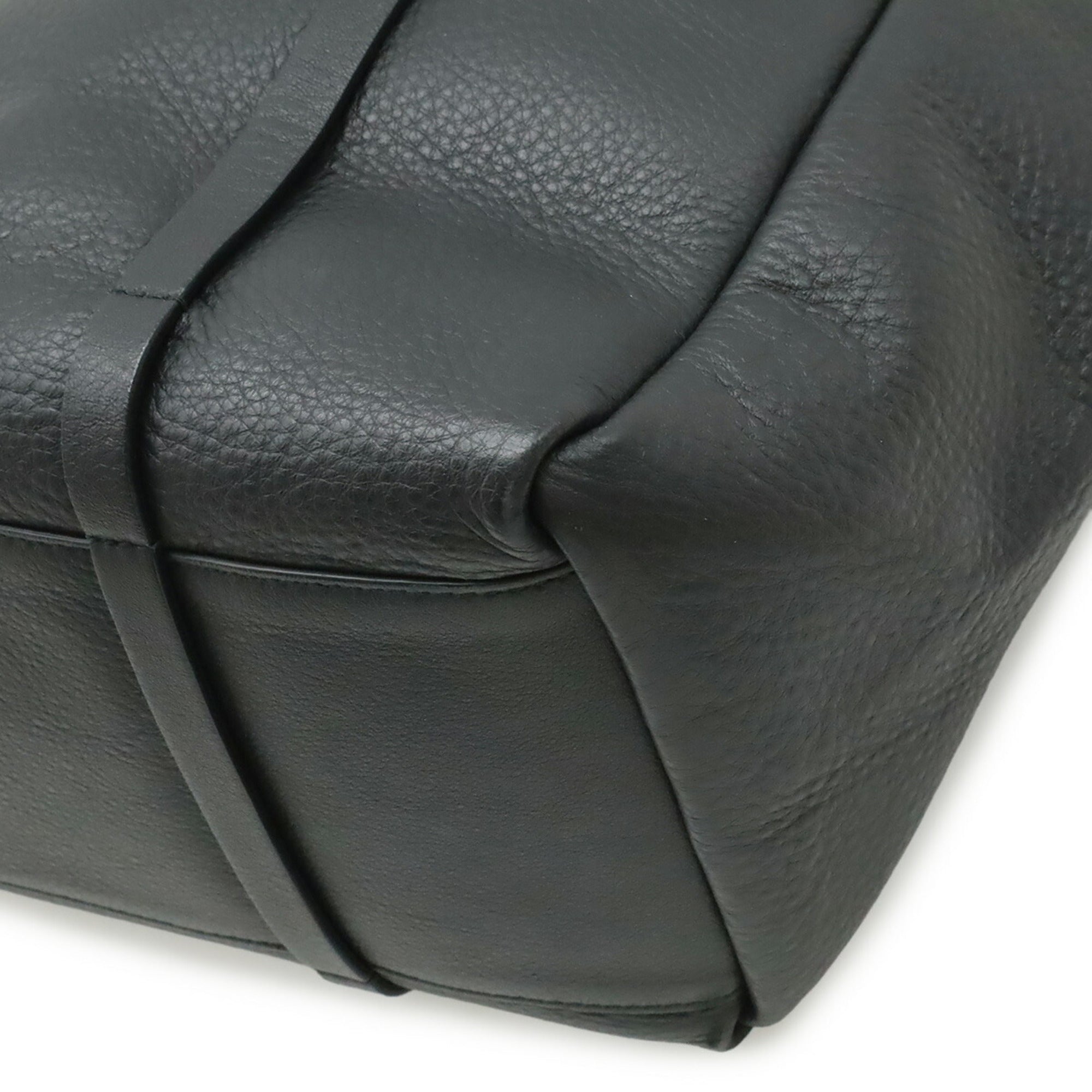 Balenciaga Black Leather Shoulder Bag Tote Bag (Pre-Owned)