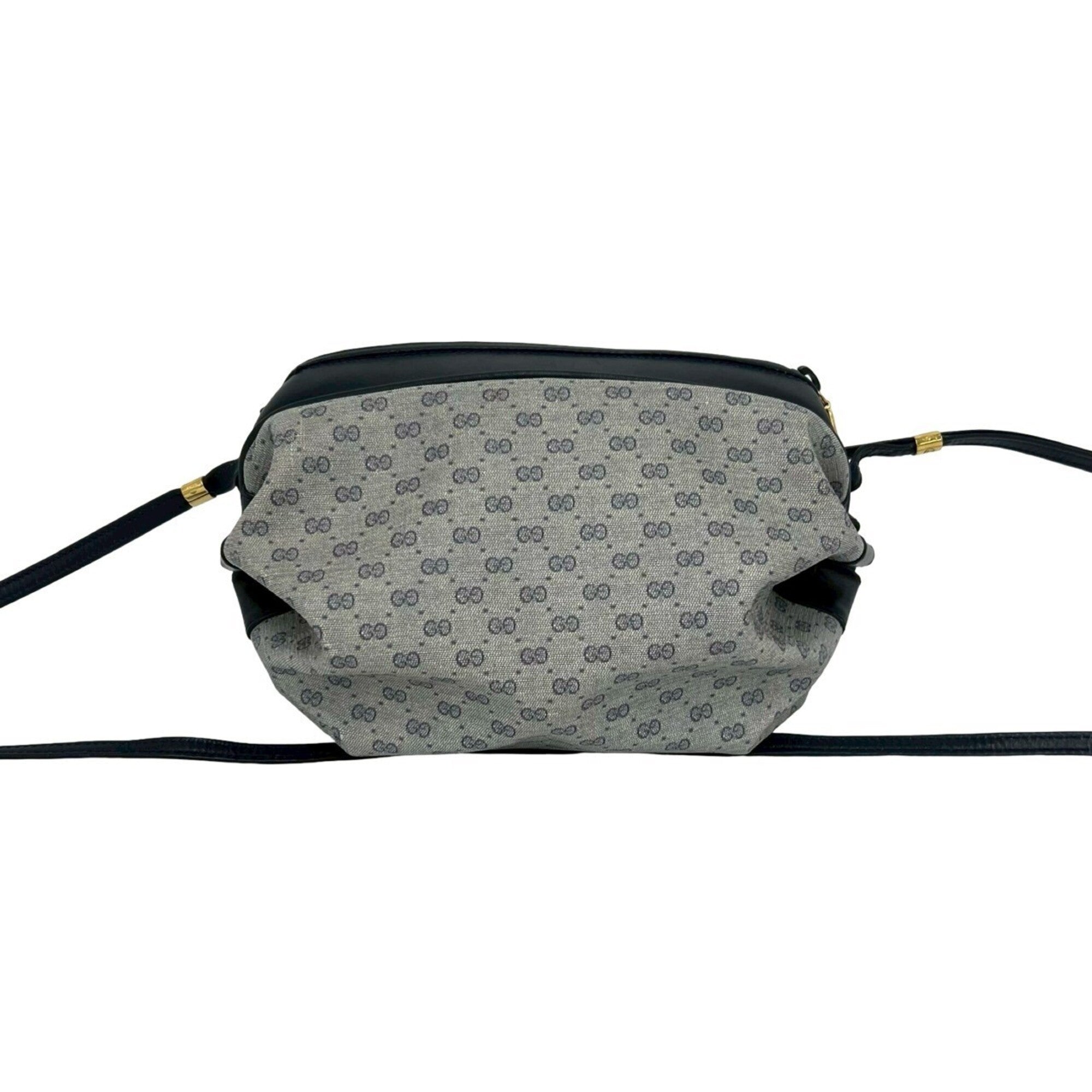 Gucci Navy Leather Pvc Pochette Shoulder Bag (Pre-Owned)