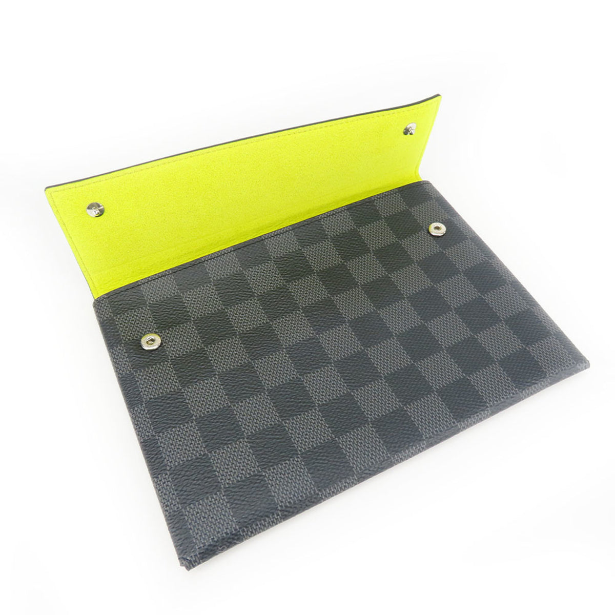 Louis Vuitton Damier Graphite Black Gray Damier Graphite Clutch Bag (Pre-Owned)